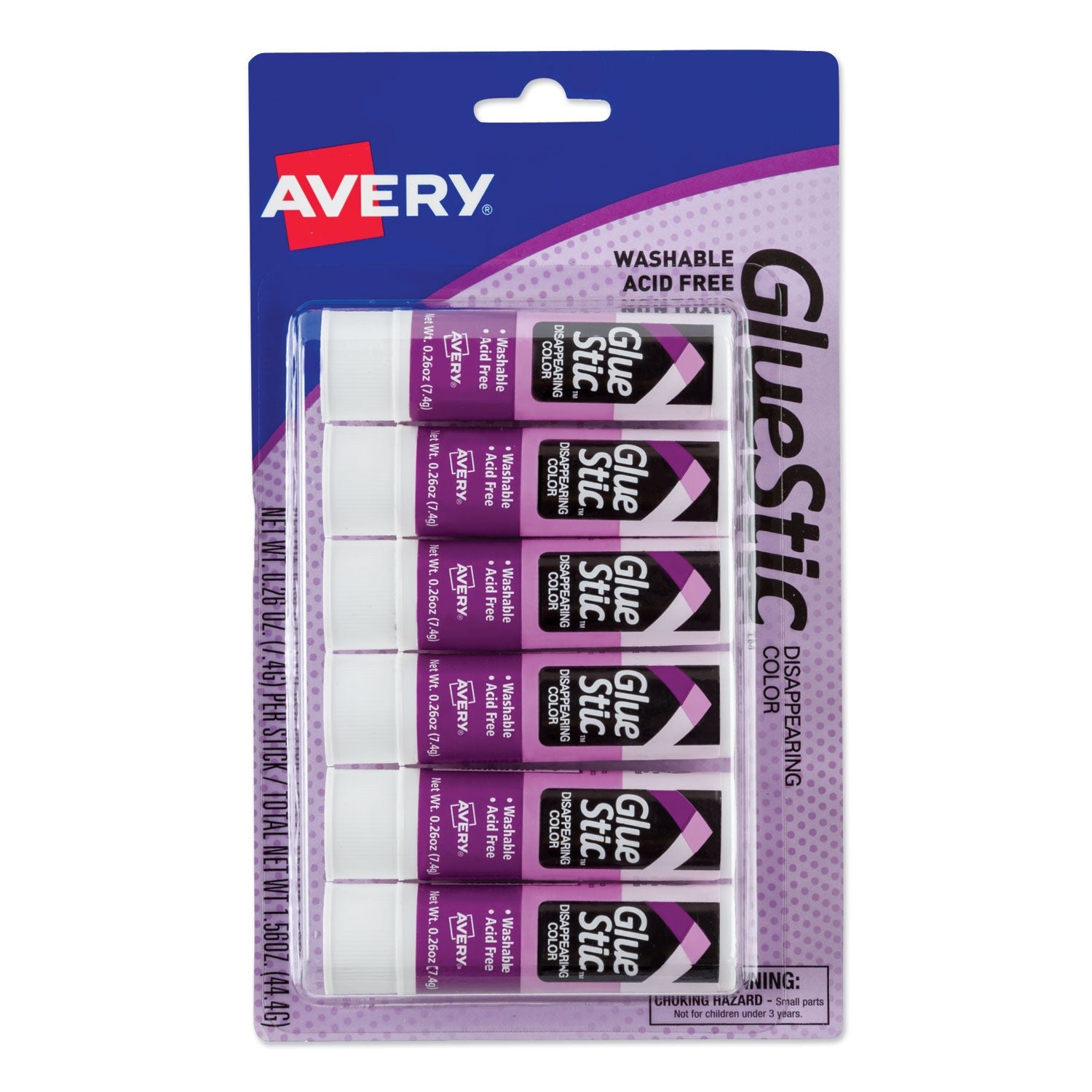 Permanent Glue Stic Value Pack | 6-Pack | Avery®