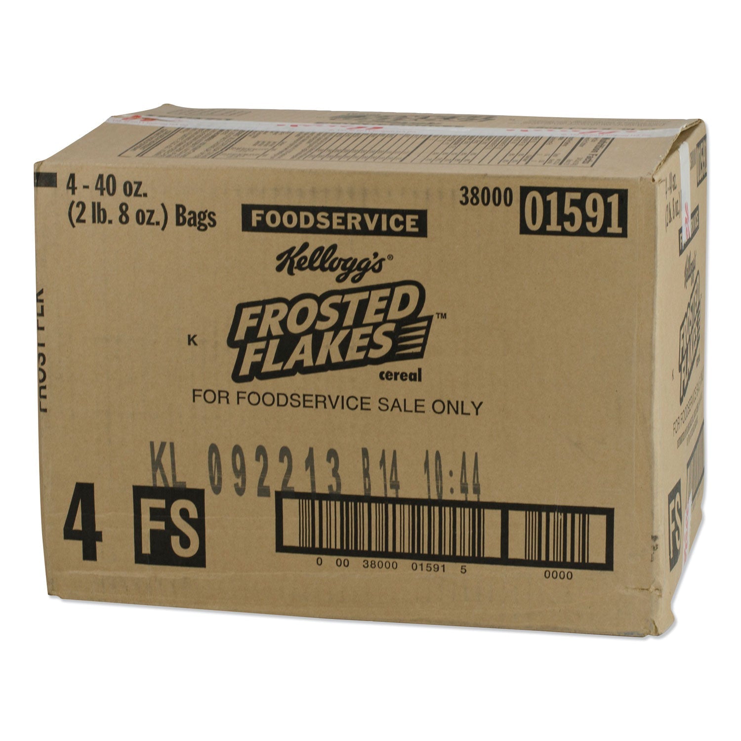 Kellogg's® Frosted Flakes Breakfast Cereal, Bulk Packaging, 40 Oz Bag, 4/carton