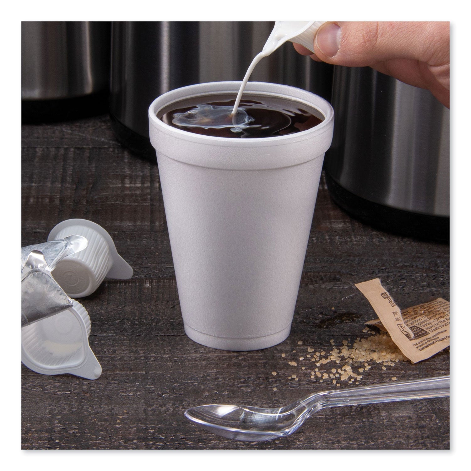 Dart® Foam Drink Cups, 12 Oz, White, 25/bag, 40 Bags/carton