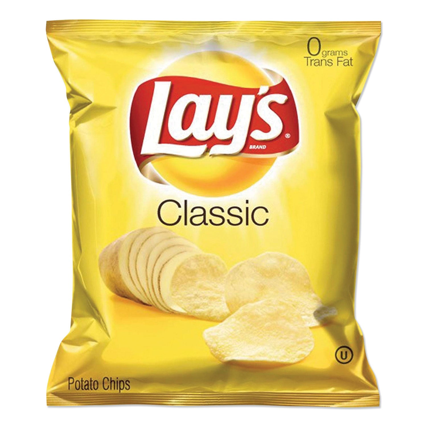 Lay's® Regular Potato Chips, 1.5 Oz Bag, 64/carton