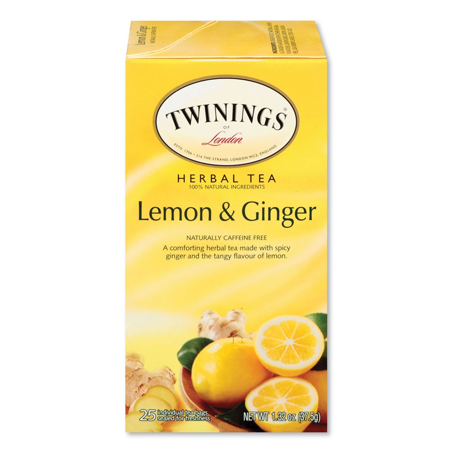 TWININGS® Tea Bags | Lemon & Ginger 25-Box