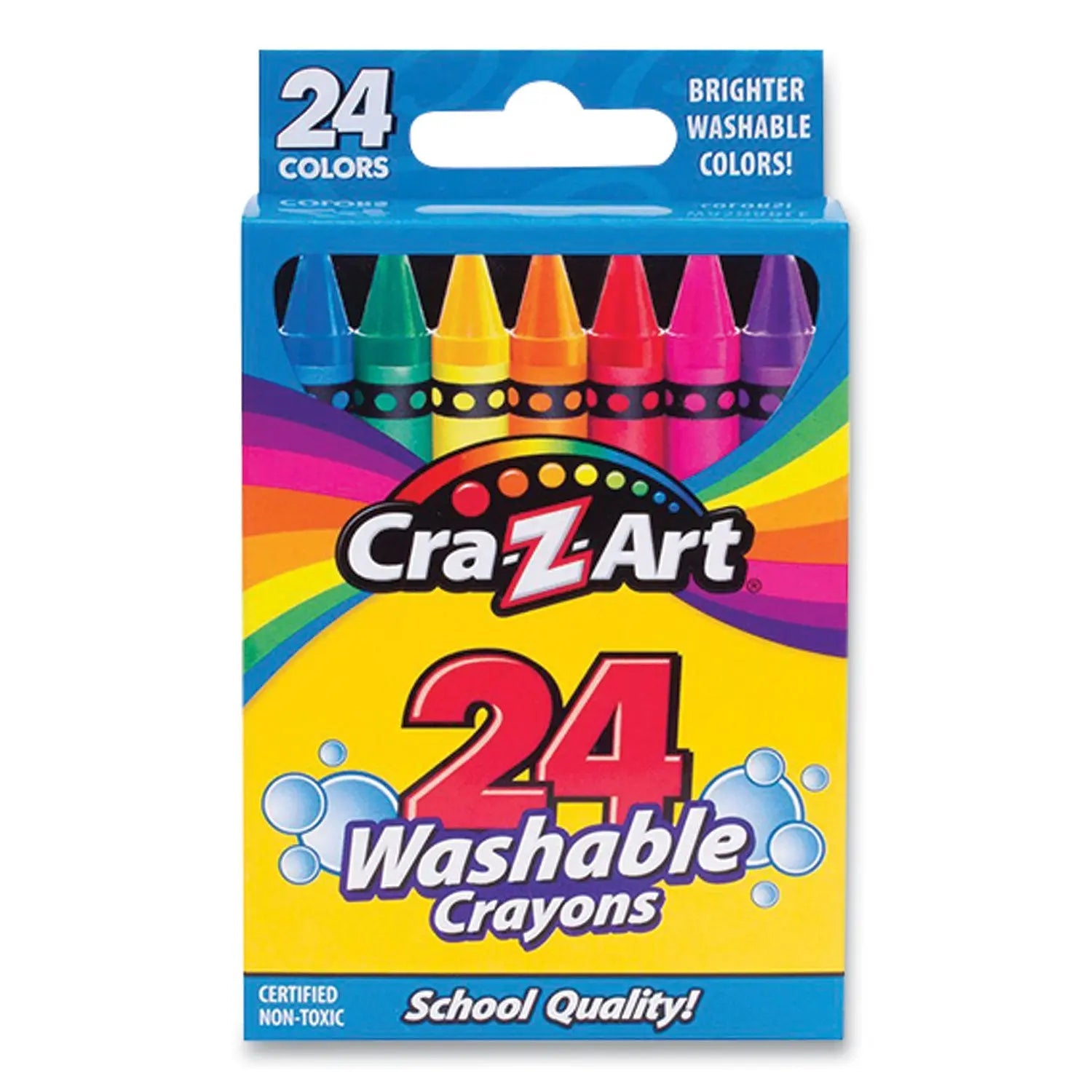 Cra-Z-Art® Washable Crayons, Assorted, 24/pack