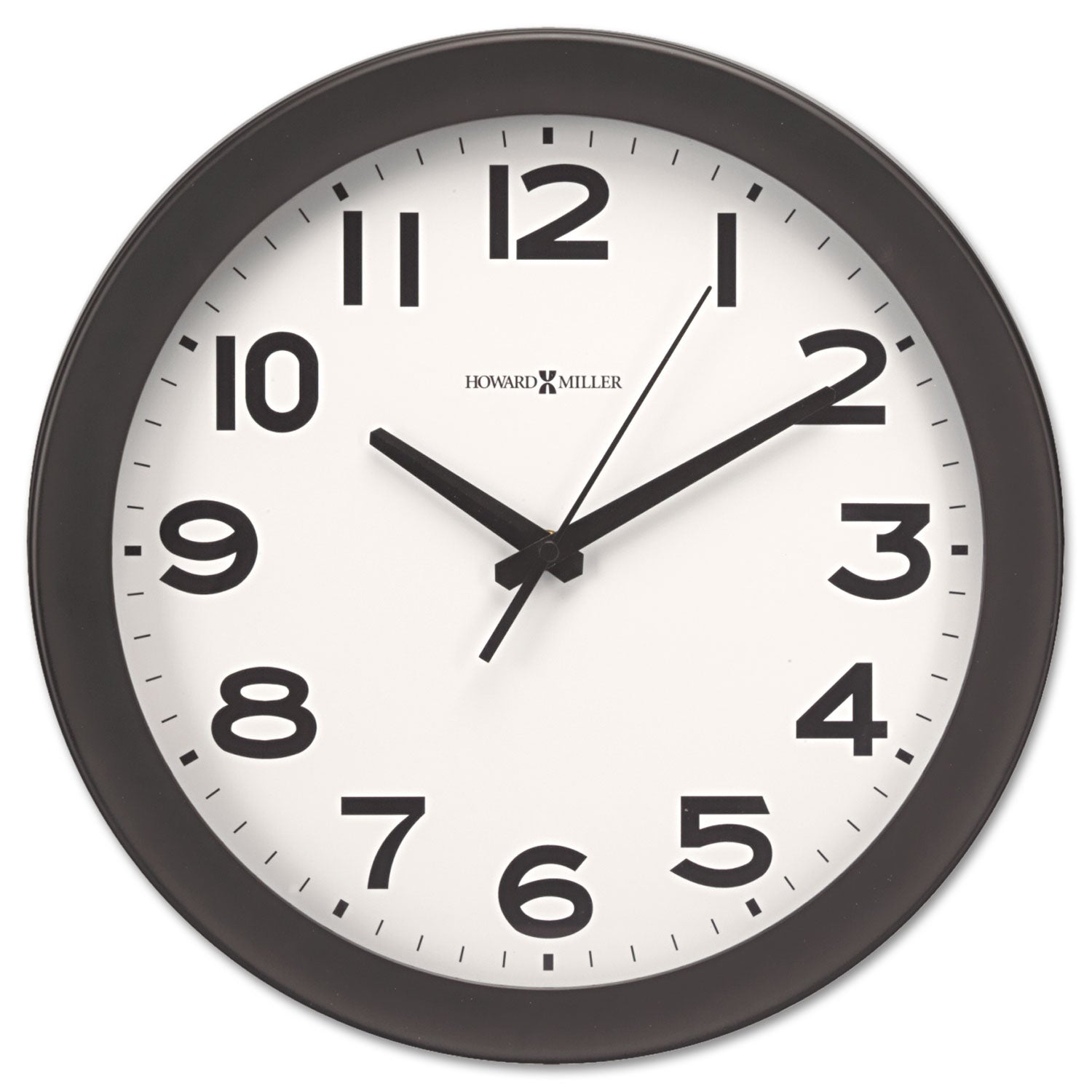 Howard Miller® Kenwick Wall Clock, 13.5" Overall Diameter, Black Case, 1 Aa (sold Separately)