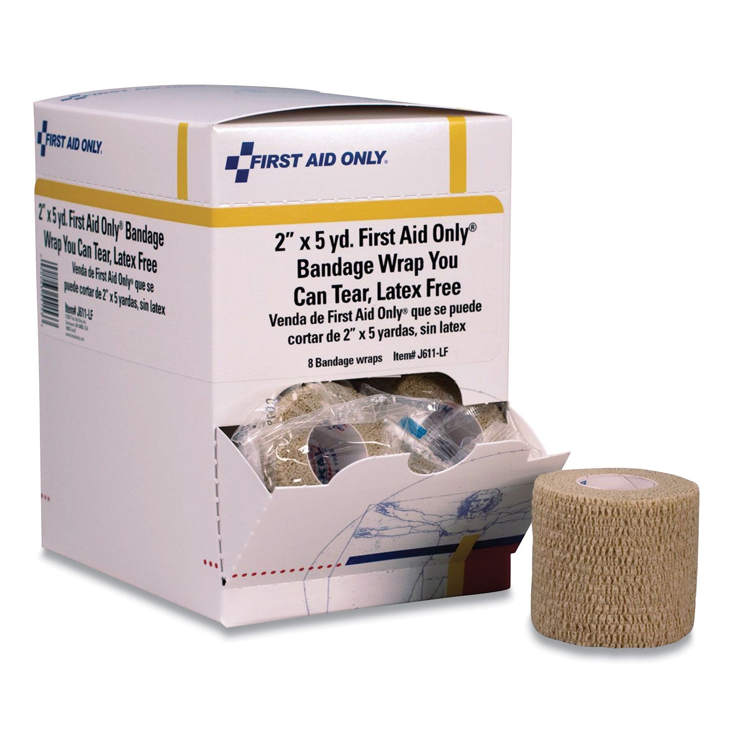Tearable Bandage Wrap | 2"x15' Self-Adhering