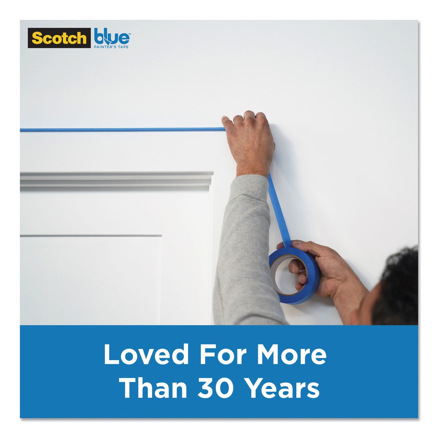 ScotchBlue™ Original Multi-Surface Painter's Tape, 3" Core, 0.94" X 60 Yds, Blue, 6/pack
