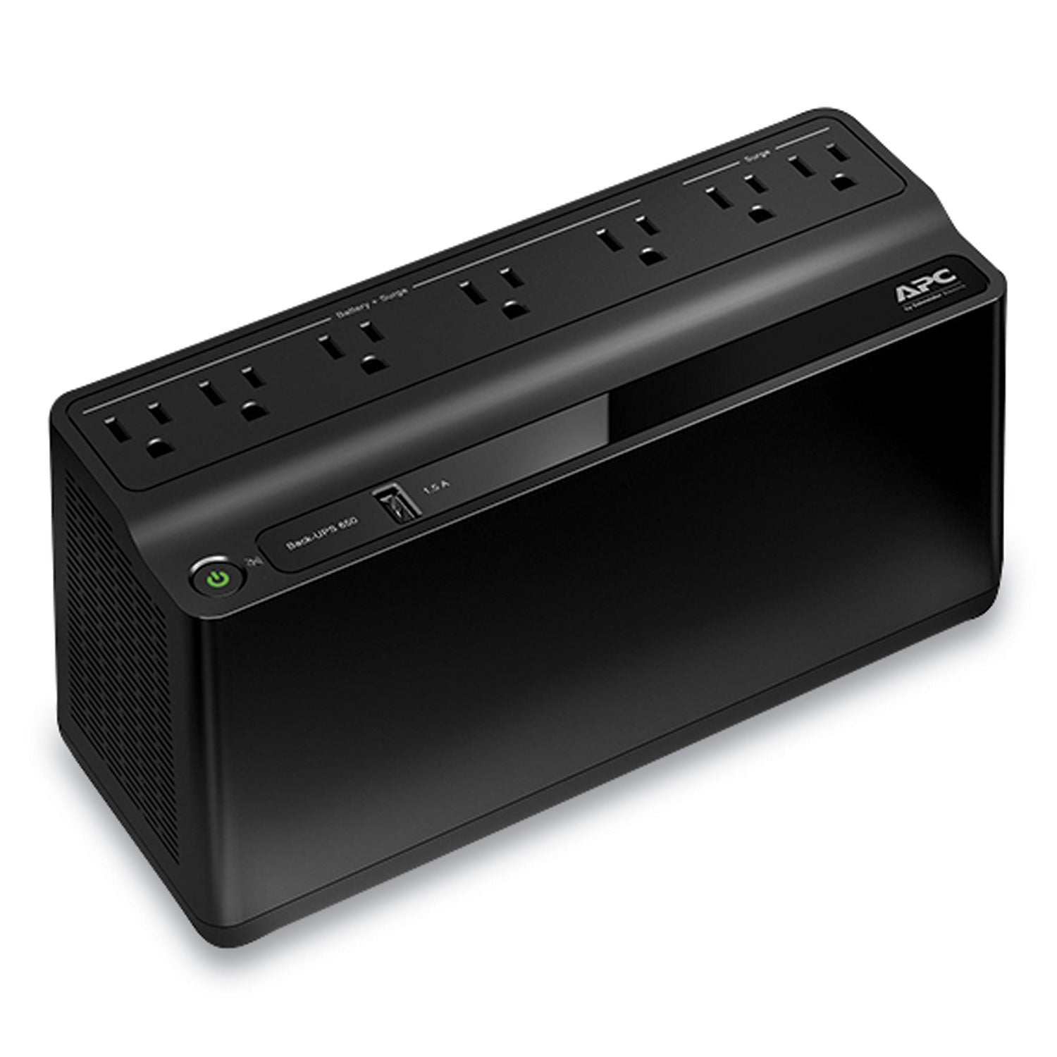 APC® Bn650M1 Back-Ups 650 Va Battery Backup System, 7 Outlets, 650 Va, 490 J