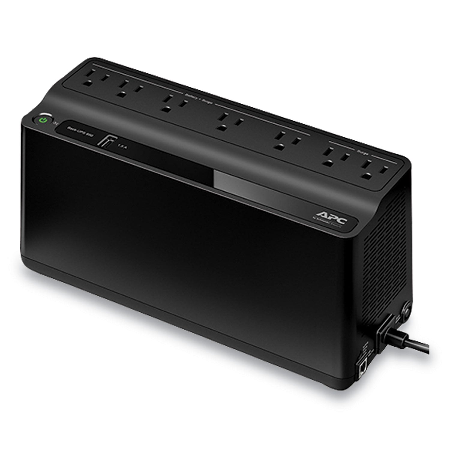 APC® Bn650M1 Back-Ups 650 Va Battery Backup System, 7 Outlets, 650 Va, 490 J