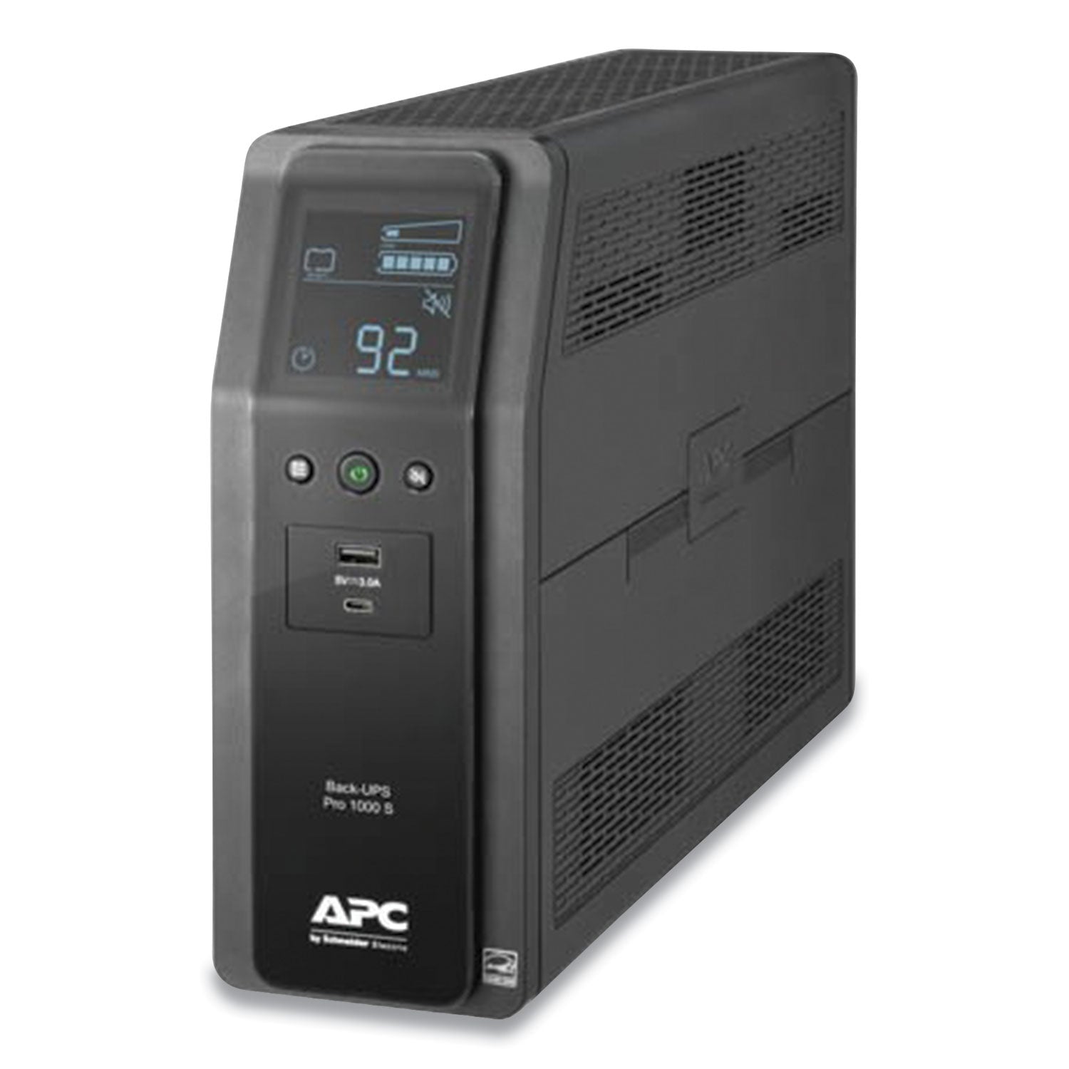 APC® BR1000MS Back-UPS PRO BR Series SineWave Battery Backup System, 10 Outlets, 1,000 VA, 1,080 J