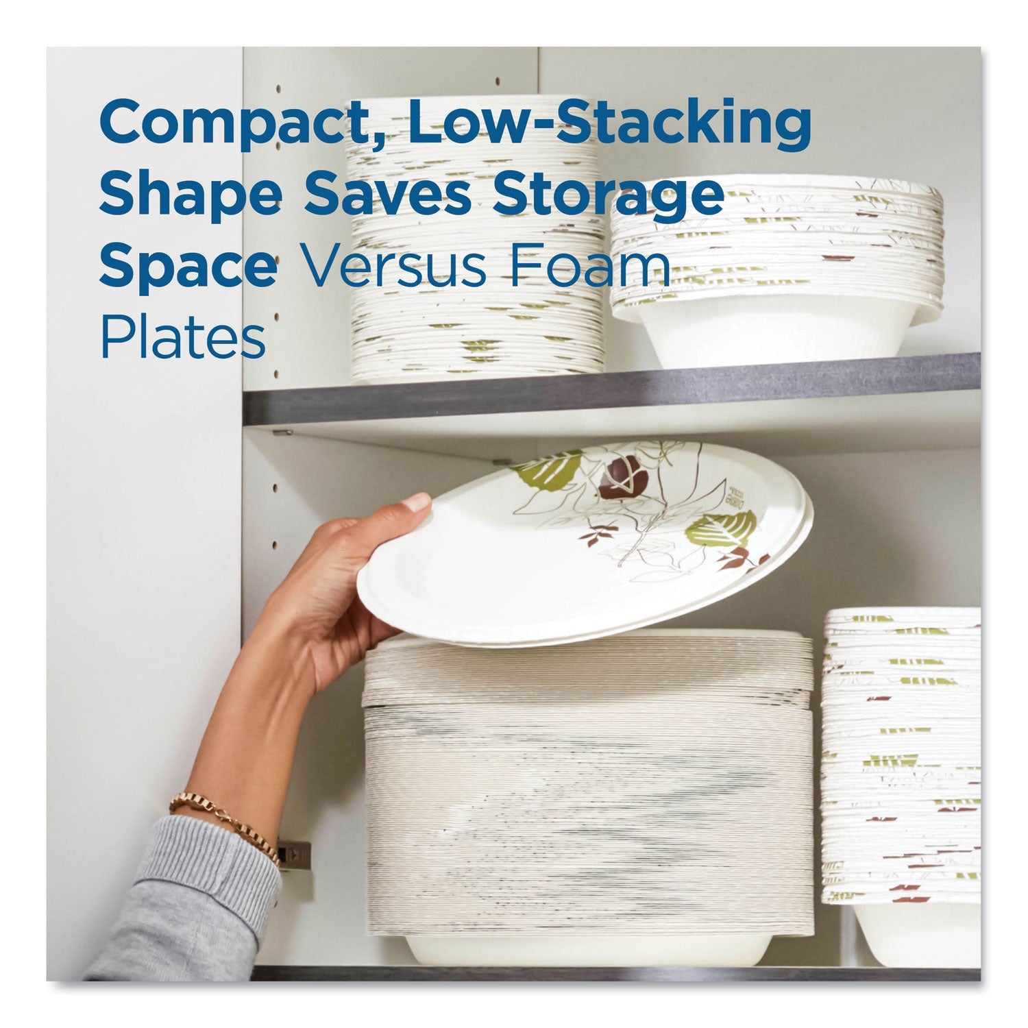 Dixie® Pathways Heavyweight Paper Bowls, 12 Oz, Green/burgundy, 1,000/carton