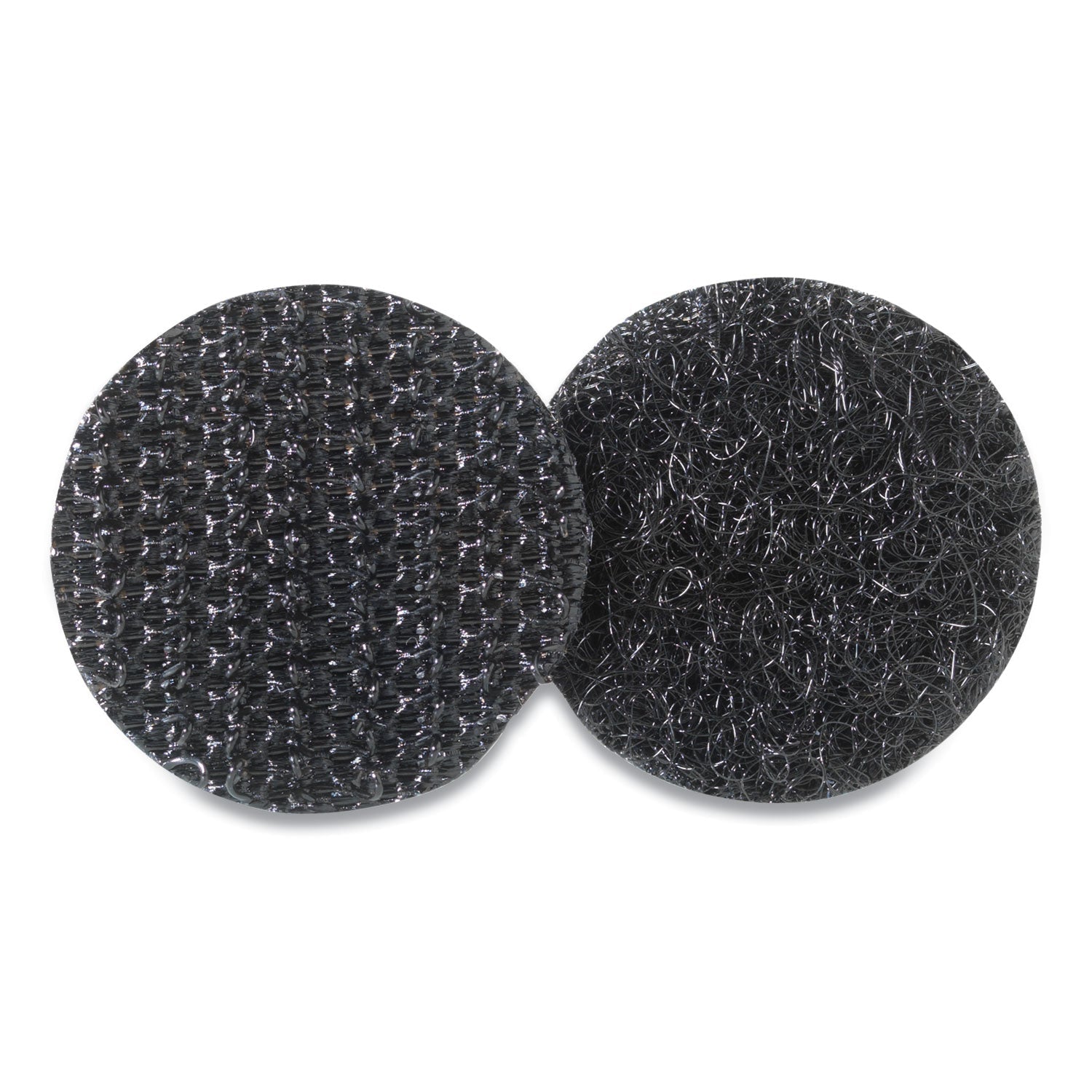 VELCRO® Brand Sticky-Back Fasteners, Removable Adhesive, 0.63" Dia, Black, 15/pack