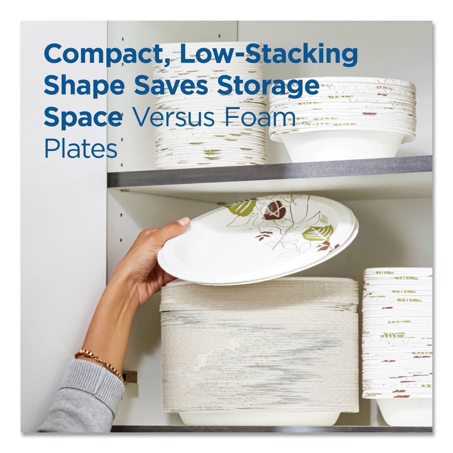 Dixie® Pathways Heavyweight Paper Bowls, 20 Oz, Green/burgundy, 500/carton