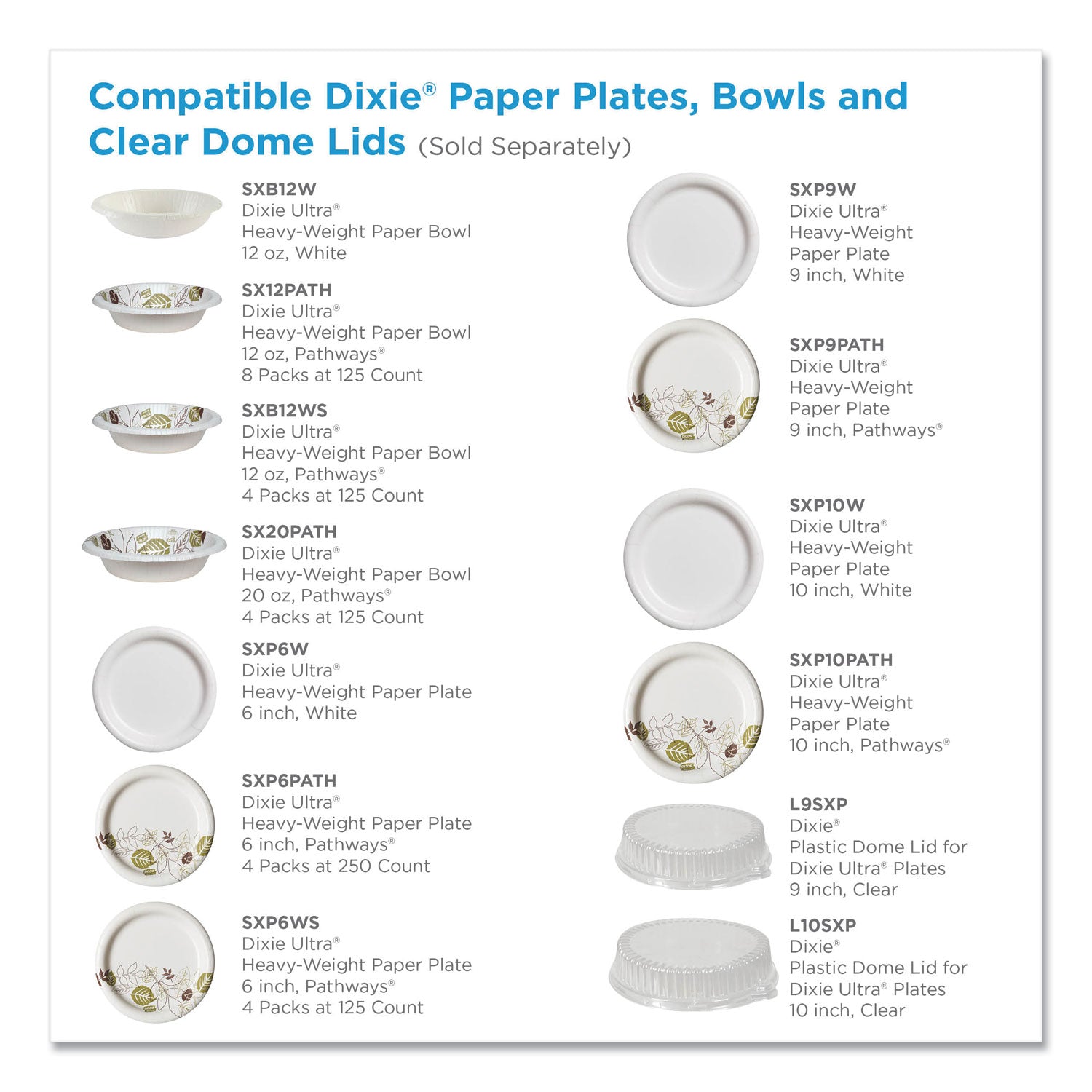 Dixie® Pathways Heavyweight Paper Bowls, 20 Oz, Green/burgundy, 500/carton