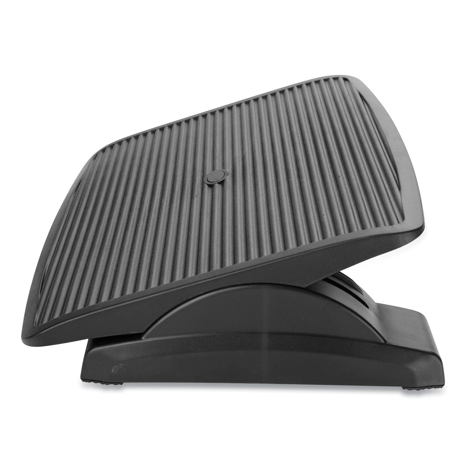 Mind Reader Adjustable Height Ergonomic Footrest, 17.62w x 14d x 3.75h, Black