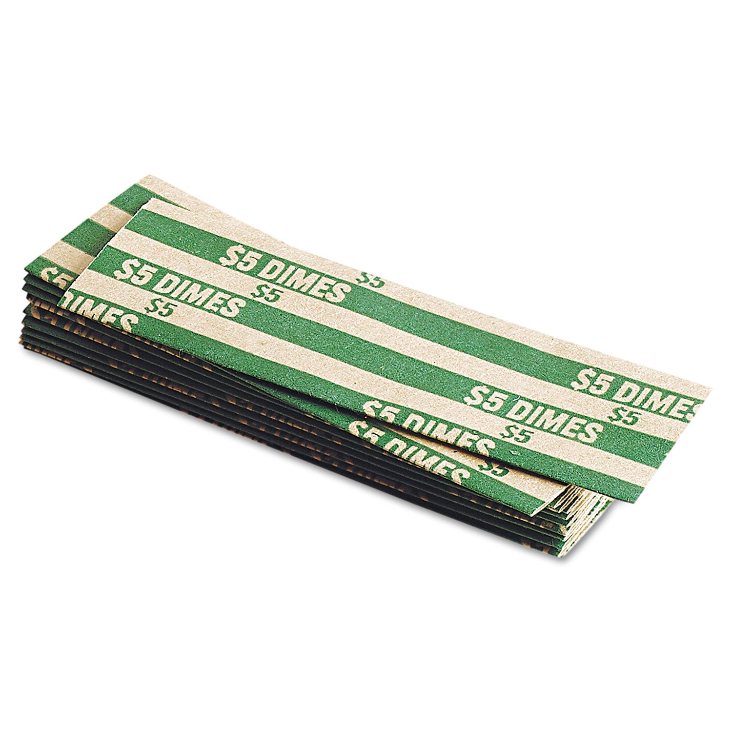 Pap-R Products Flat Coin Wrappers, Dimes, $5, 1000 Wrappers/box