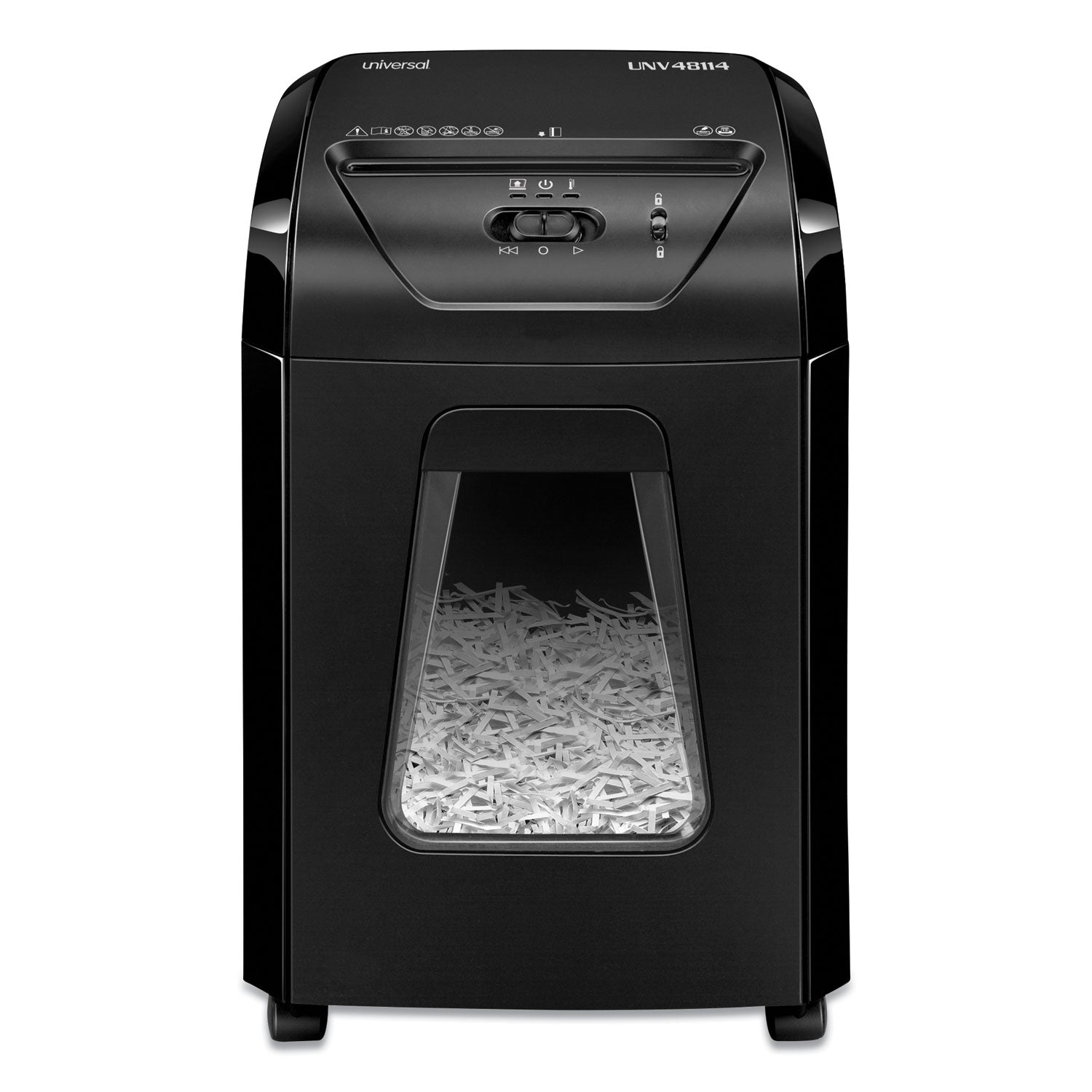 Universal® 48114 Medium-Duty Cross-Cut Shredder, 14 Manual Sheet Capacity