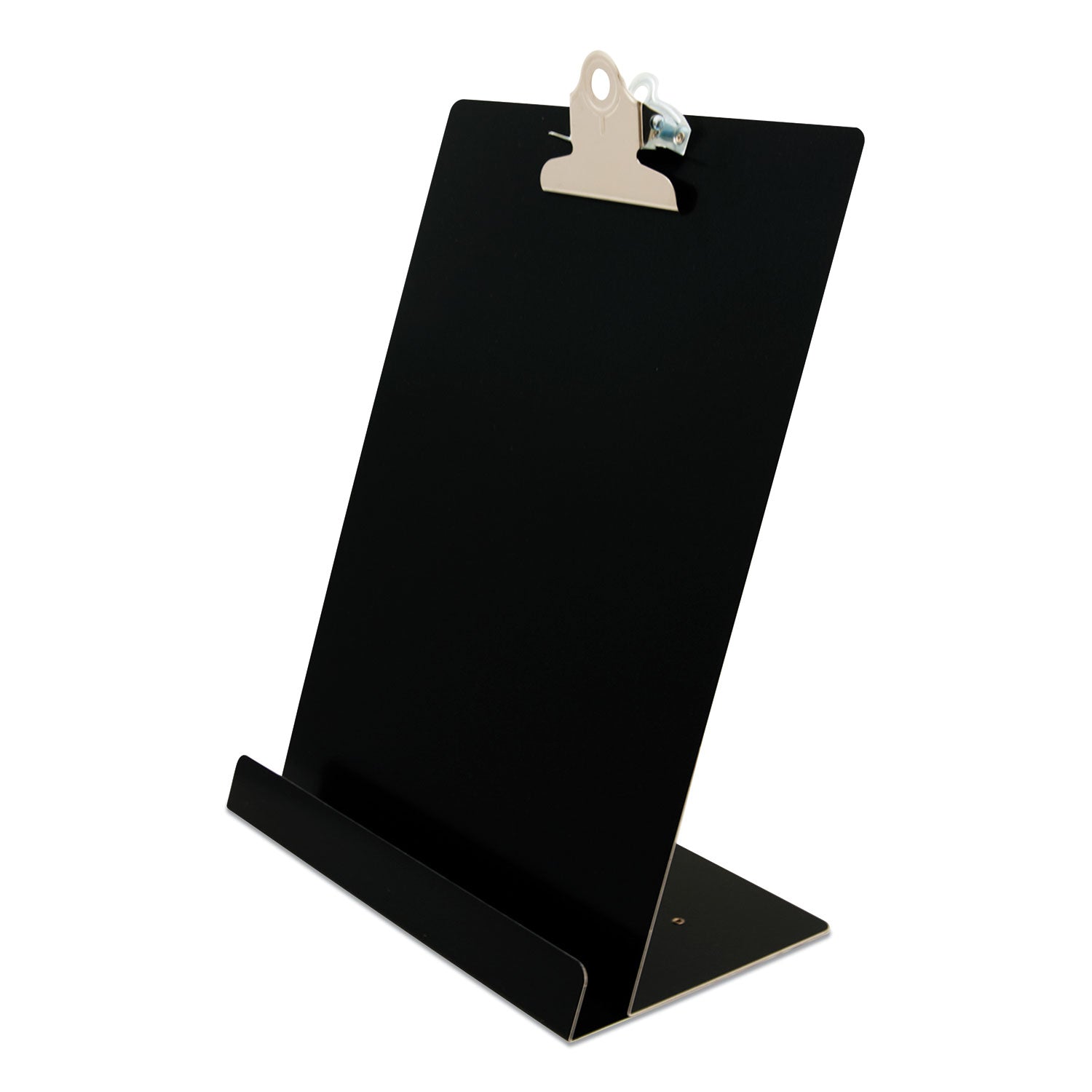 Saunders Free Standing Clipboard and Tablet Stand, 1" Clip Capacity, Letter Size: Holds 8.5 x 11 Sheets, Black