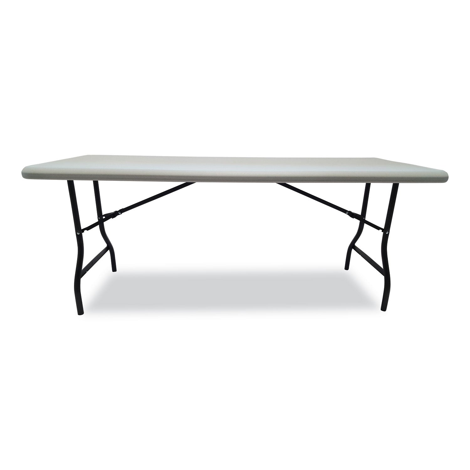 Iceberg IndestrucTable Industrial Folding Table, Rectangular, 72" x 30" x 29", Platinum