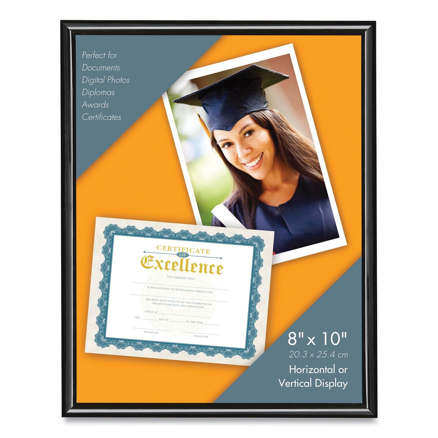 U-Channel Document Frame | 8x10 | Black