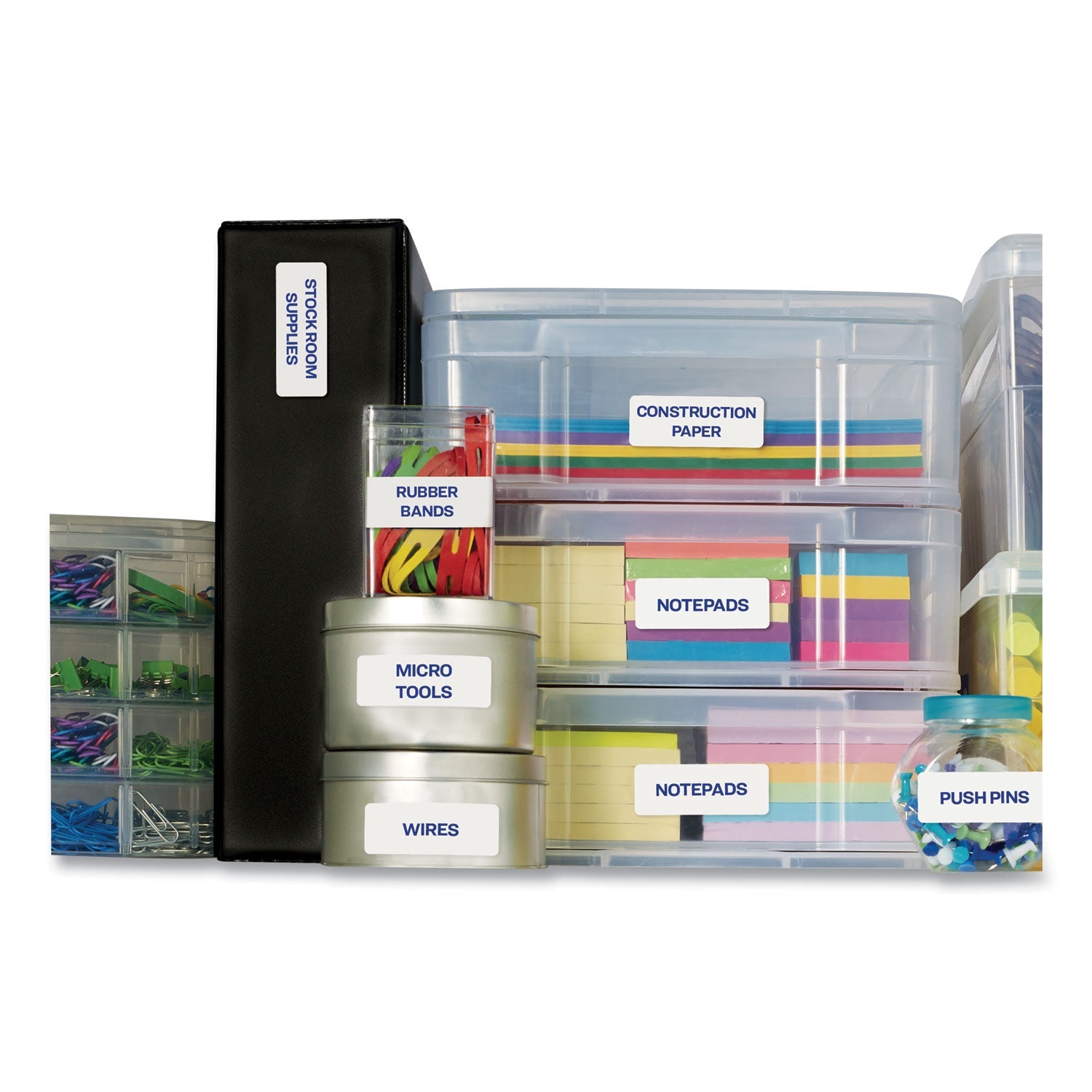 Avery® Easy Peel White Address Labels W/ Sure Feed Technology, Laser Printers, 1 X 4, White, 20/sheet, 100 Sheets/box