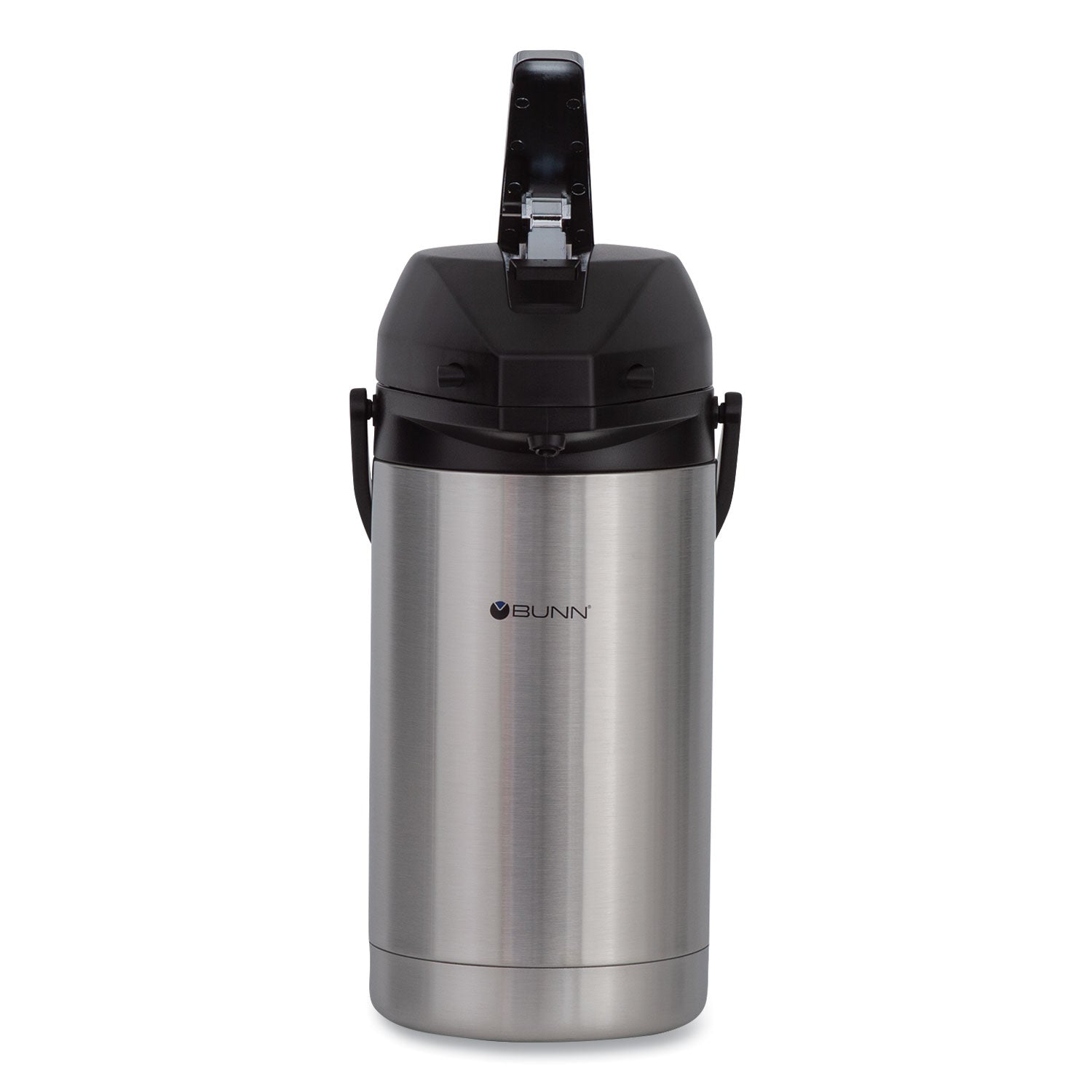 BUNN® 3 Liter Lever Action Airpot, Stainless Steel/black