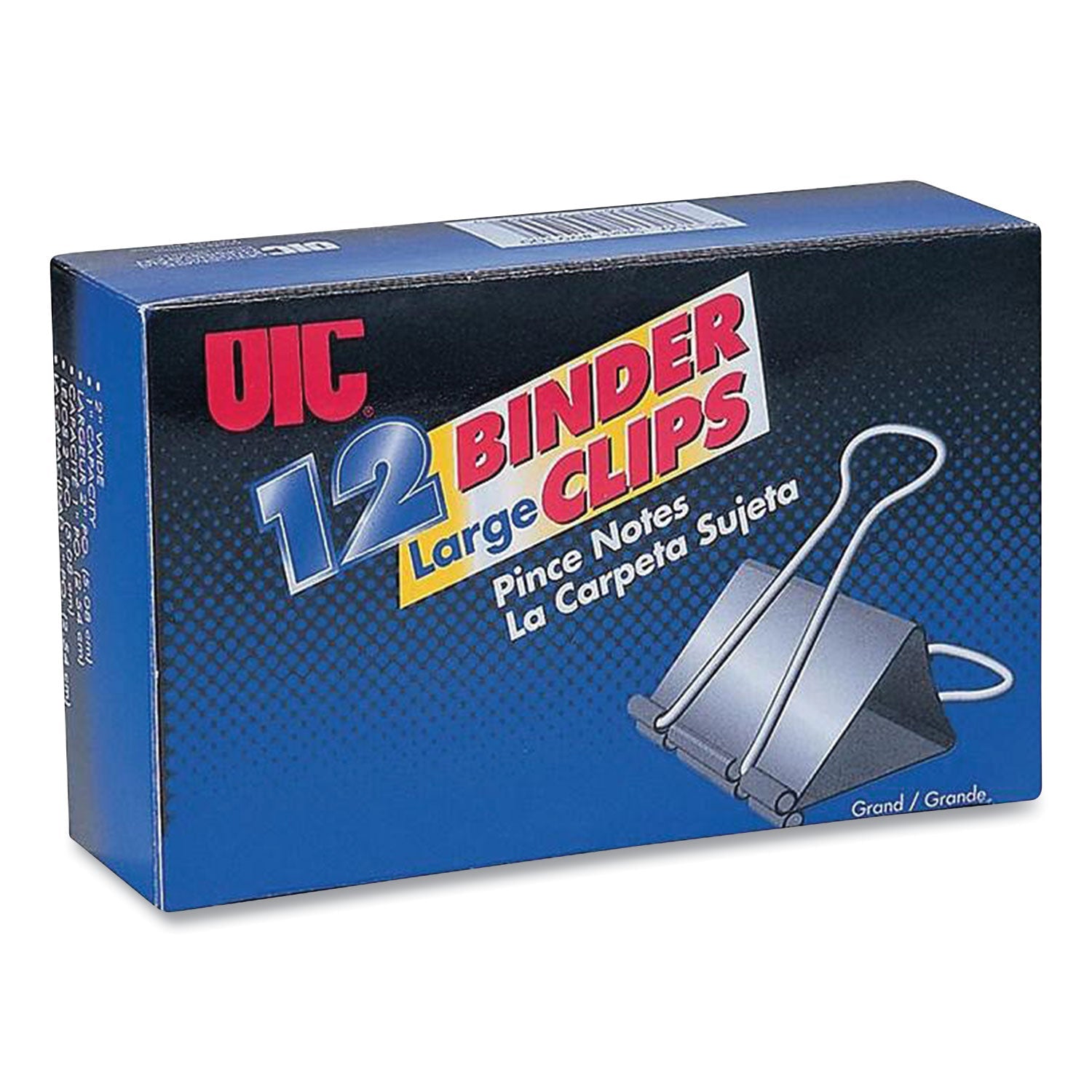 Officemate Binder Clips | Large Black 12/Box