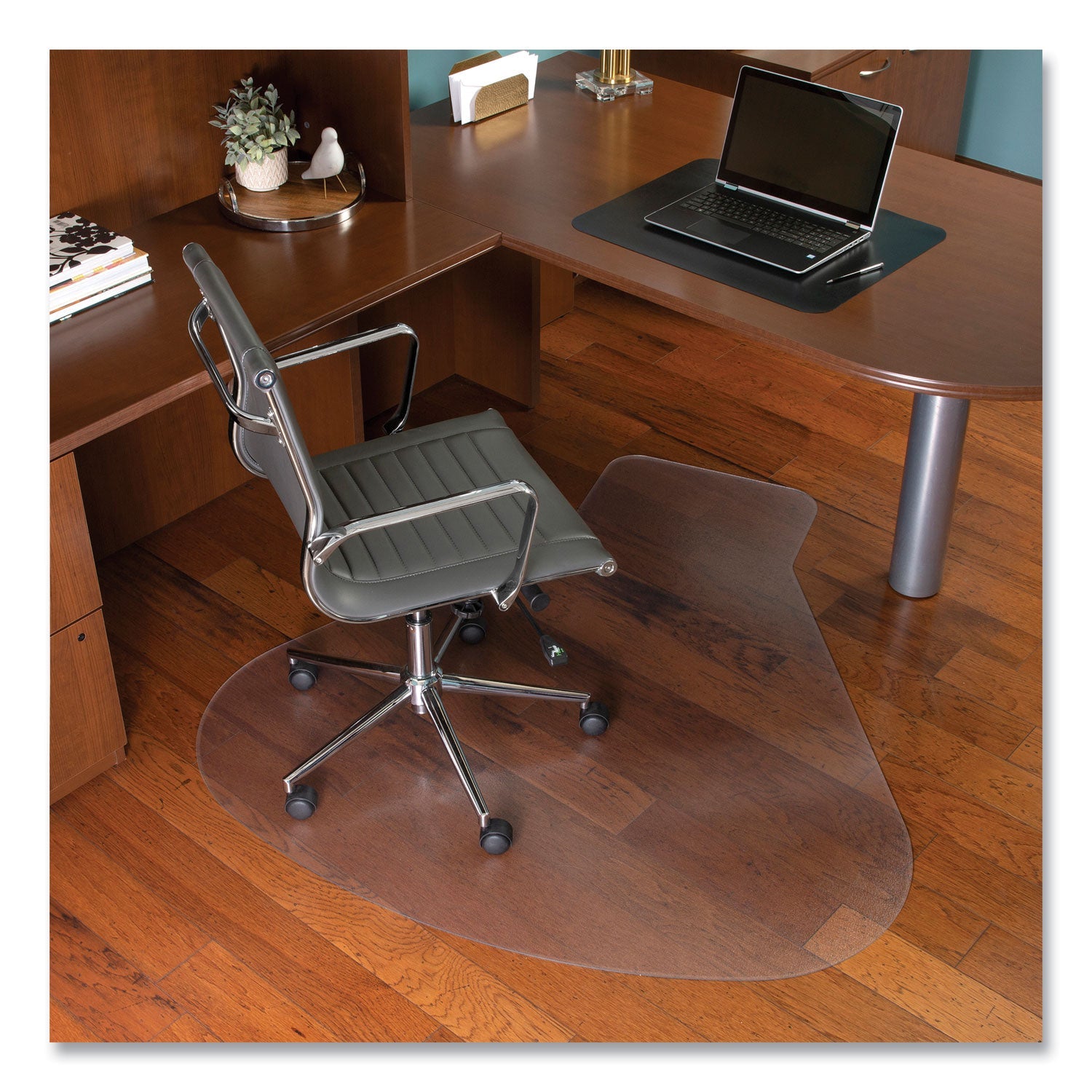 Everlife Workstation Chair Mat for Hard Floors | Lip