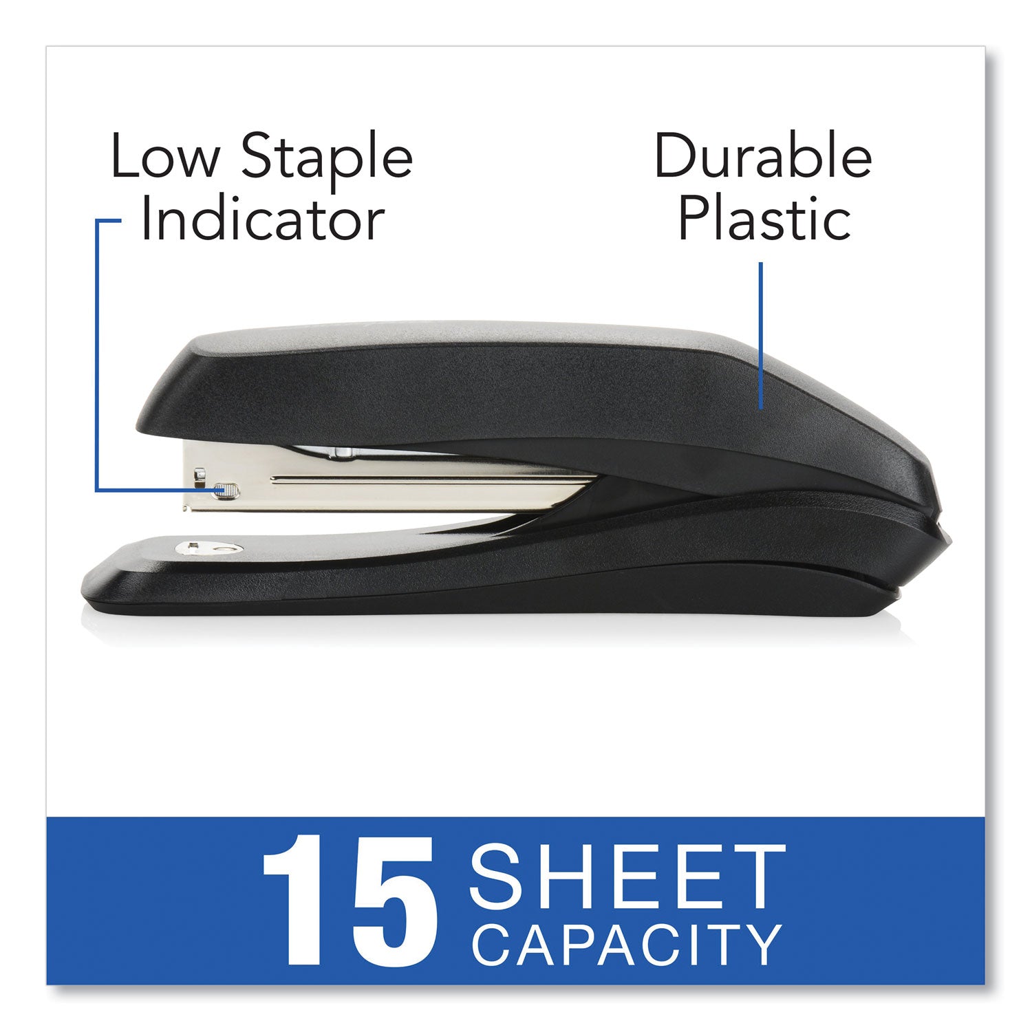 Swingline® Standard Stapler Value Pack, 15-Sheet Capacity, Black