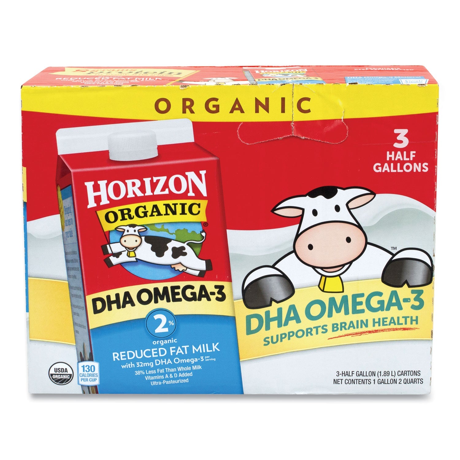Horizon Organic Organic 2% Milk, 64 oz Carton, 3/Carton - Bloom Skins