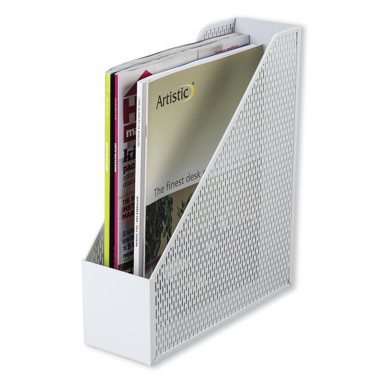 Artistic Urban Collection Magazine File | White