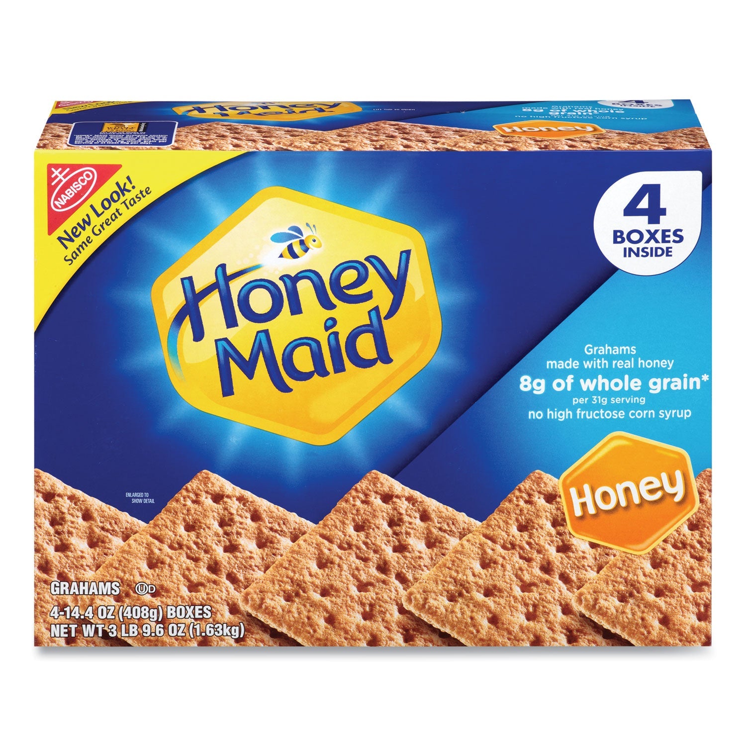 Nabisco® Honey Maid Honey Grahams, 14.4 oz Box, 4 Boxes/Pack - Bloom Skins