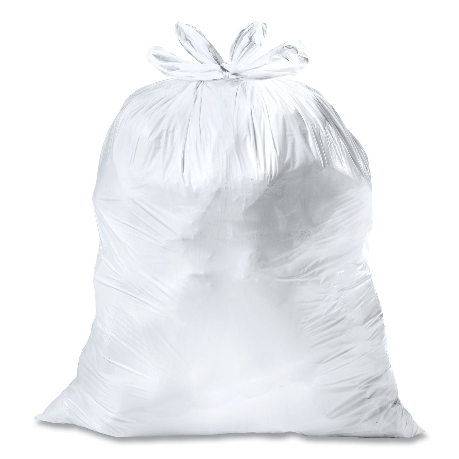 Glad® Tall Kitchen Quick-Tie Bags, Tie-Flap, 13 gal, 23.75" x 28", White, 200/Box