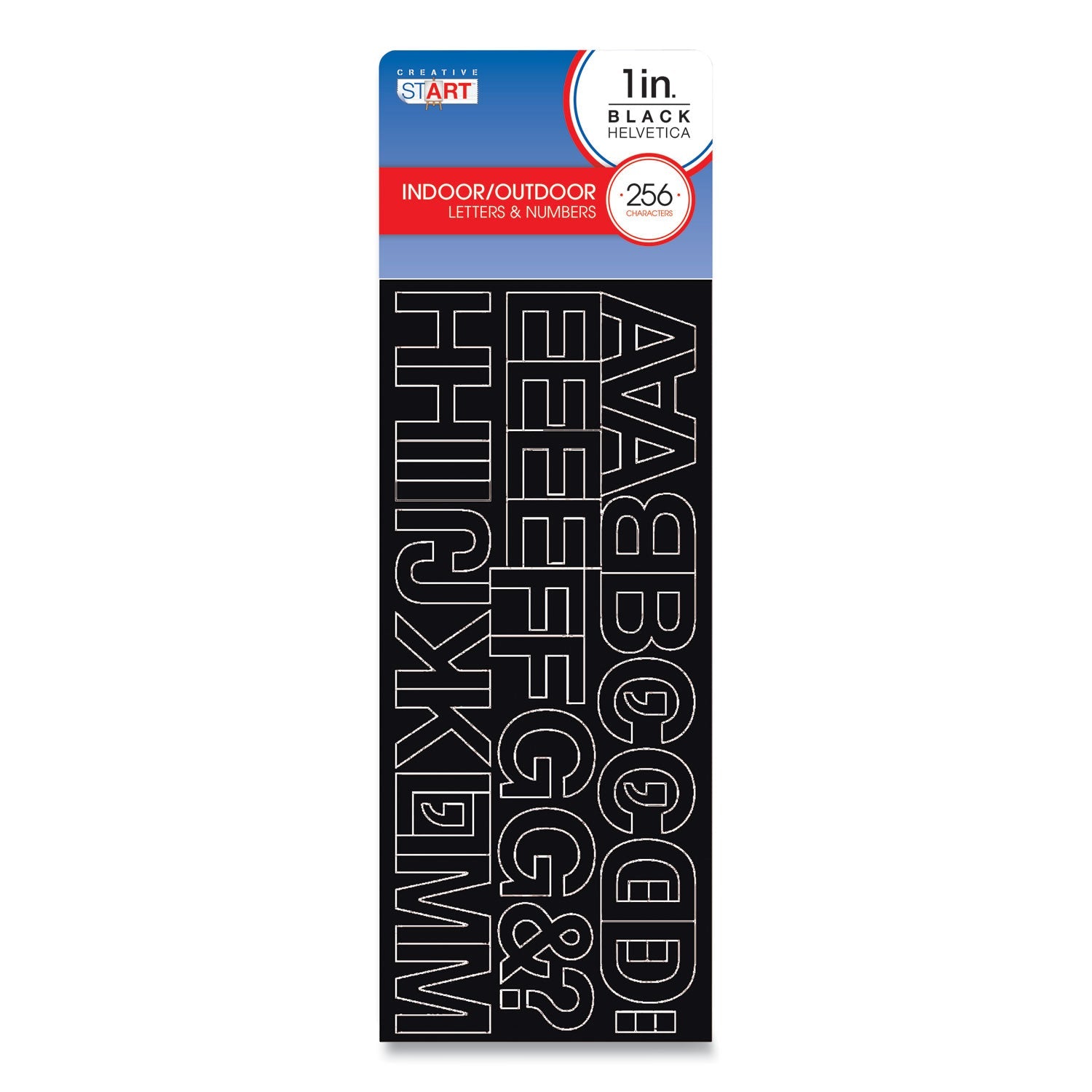 Creative Start Adhesive Letters & Numbers | Black