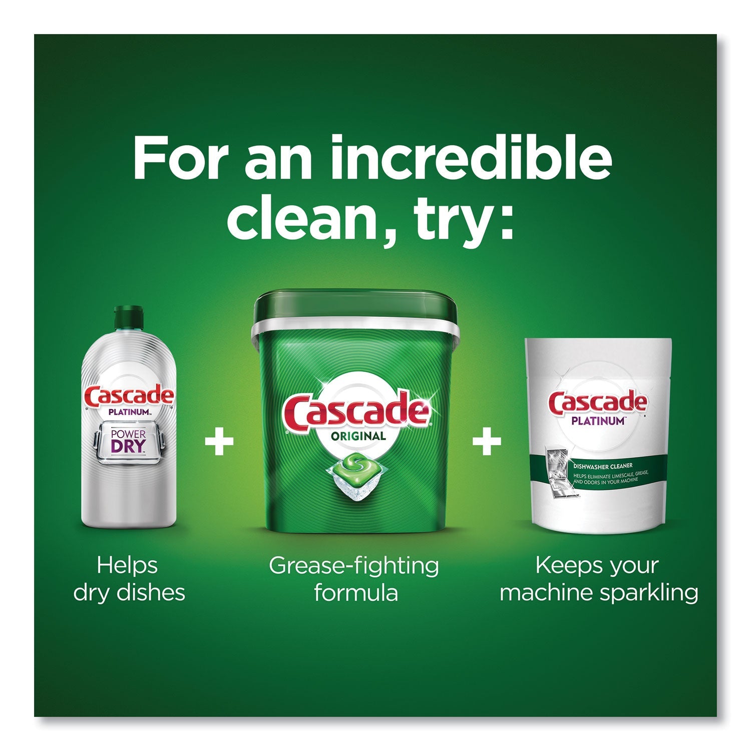 Cascade® ActionPacs, Fresh Scent, 85/Pack