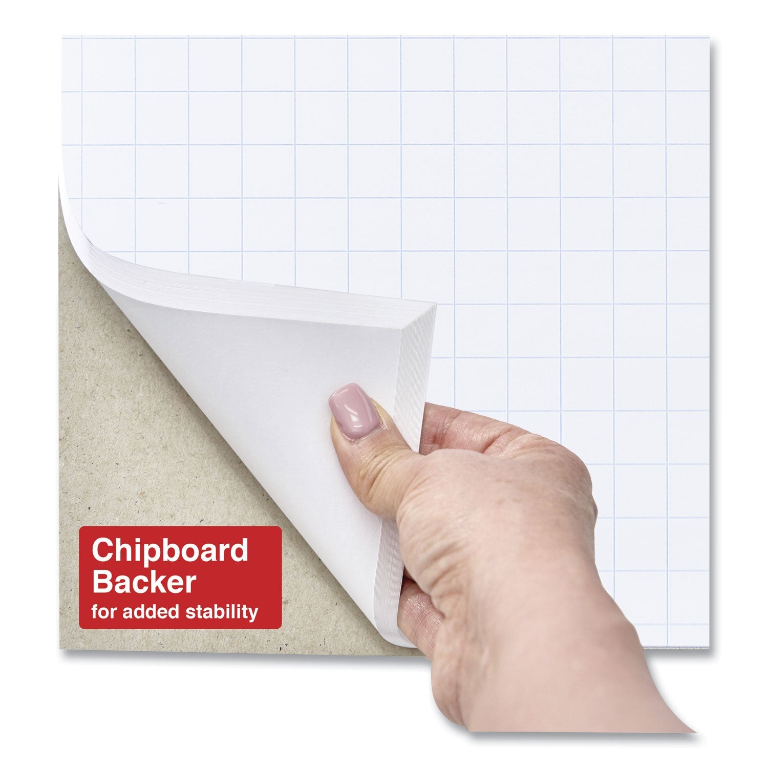 Universal™ Easel Pads/Flip Charts, Quadrille Rule (1 sq/in), 27 x 34, White, 50 Sheets, 2/Carton