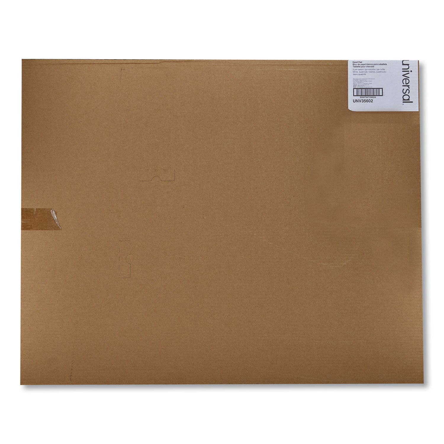 Universal™ Easel Pads/Flip Charts, Quadrille Rule (1 sq/in), 27 x 34, White, 50 Sheets, 2/Carton