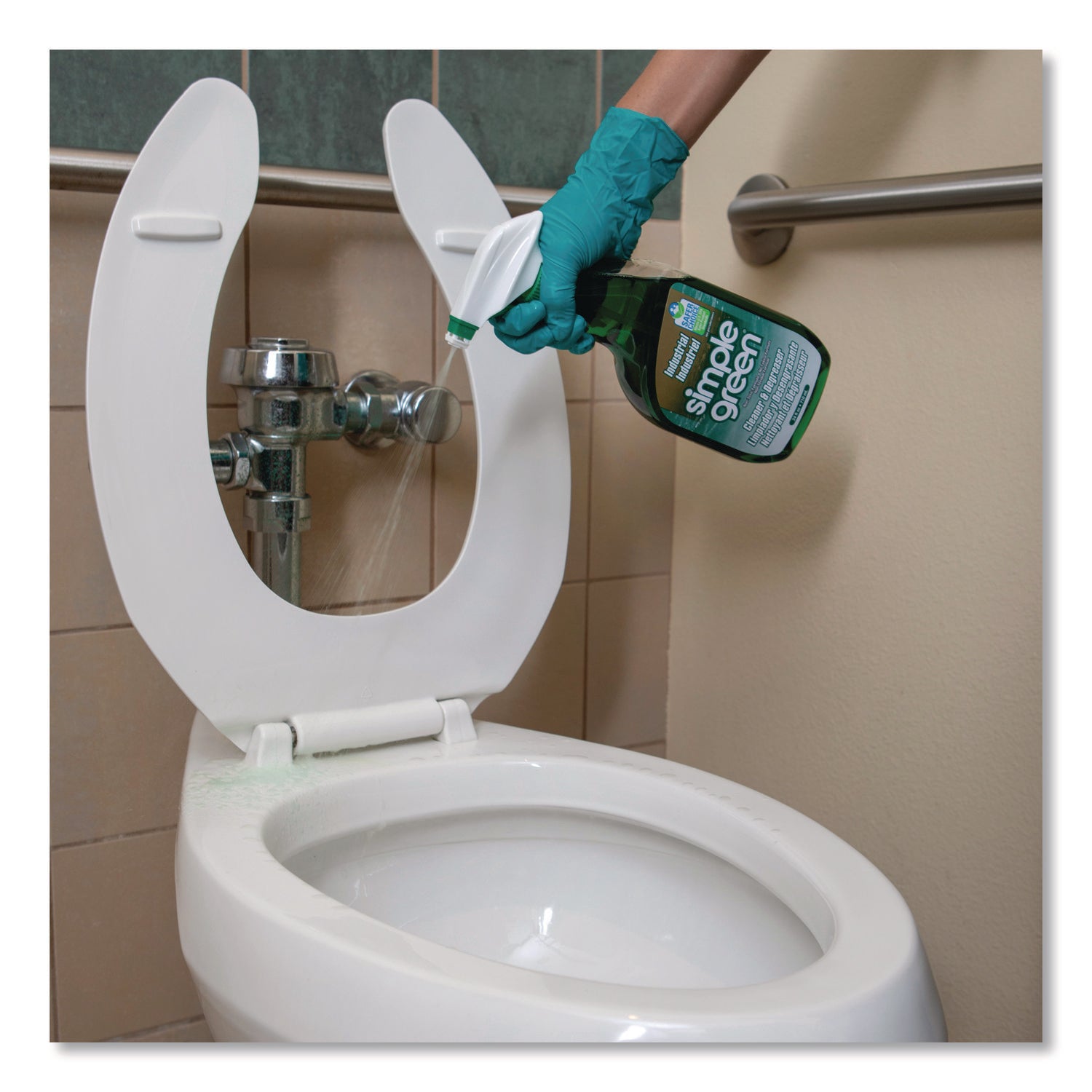 Simple Green® Industrial Cleaner And Degreaser, Concentrated, 24 Oz Spray Bottle, 12/carton