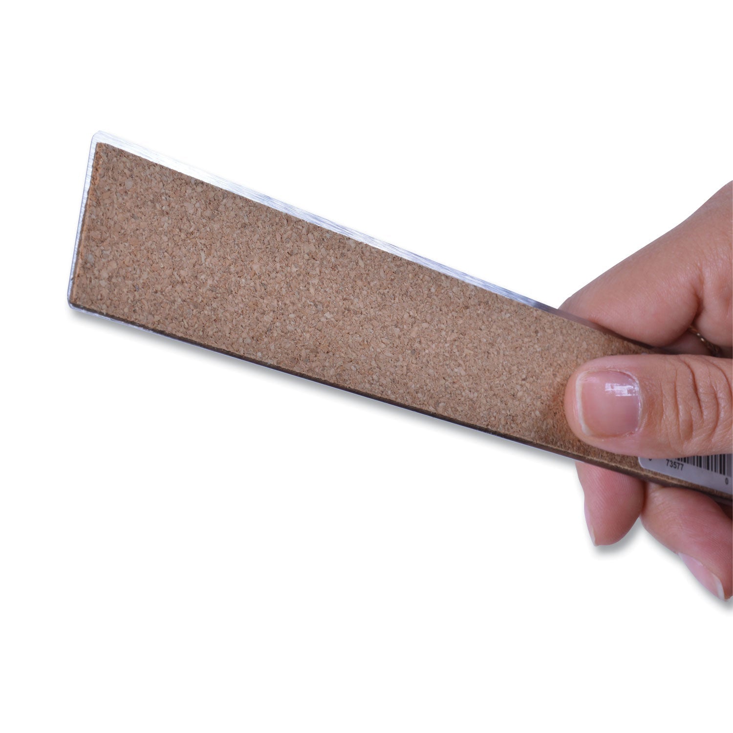 Westcott® Stainless Steel Office Ruler With Non Slip Cork Base, Standard/metric, 18" Long