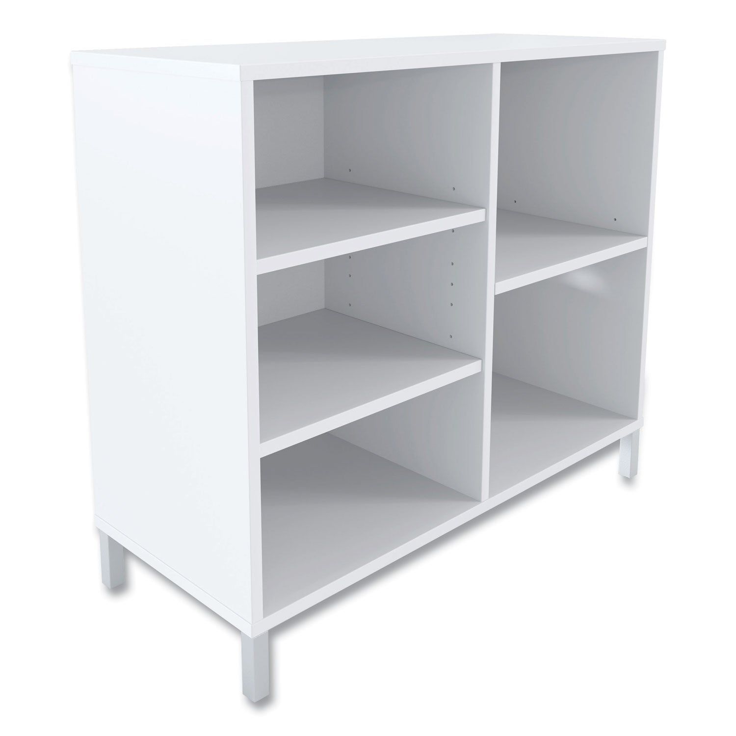 Union & Scale™ Essentials Laminate Bookcase, Five-Shelf, 36w x 15d x 31.6h, White