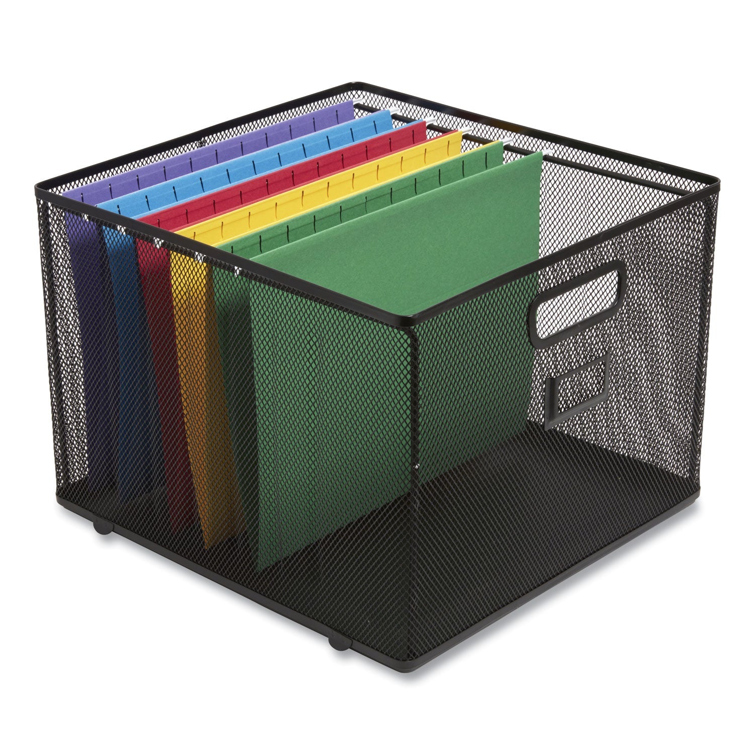 TRU RED™ Wire Mesh File Organizer, Letter Size, 13.98" Long, Black