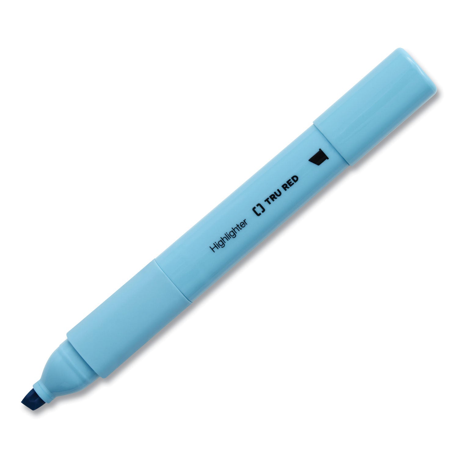 TRU RED™ PEN STYLE CHISEL TIP HIGHLIGHTER, YELLOW INK, CHISEL TIP, YELLOW BARREL, 5/PACK