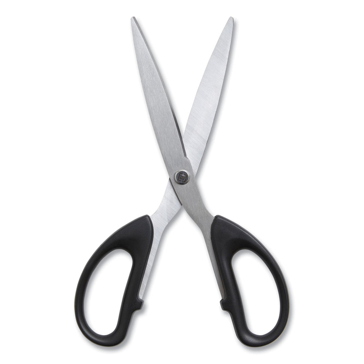 TRU RED™ Stainless Steel Scissors, 7" Long, 2.64" Cut Length, Straight Assorted Color Handles, 2/Pack