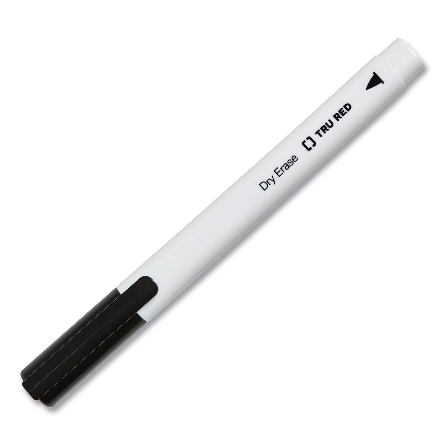 TRU RED™ DRY ERASE MARKER, PEN-STYLE, FINE BULLET TIP, BLACK, 4/PACK