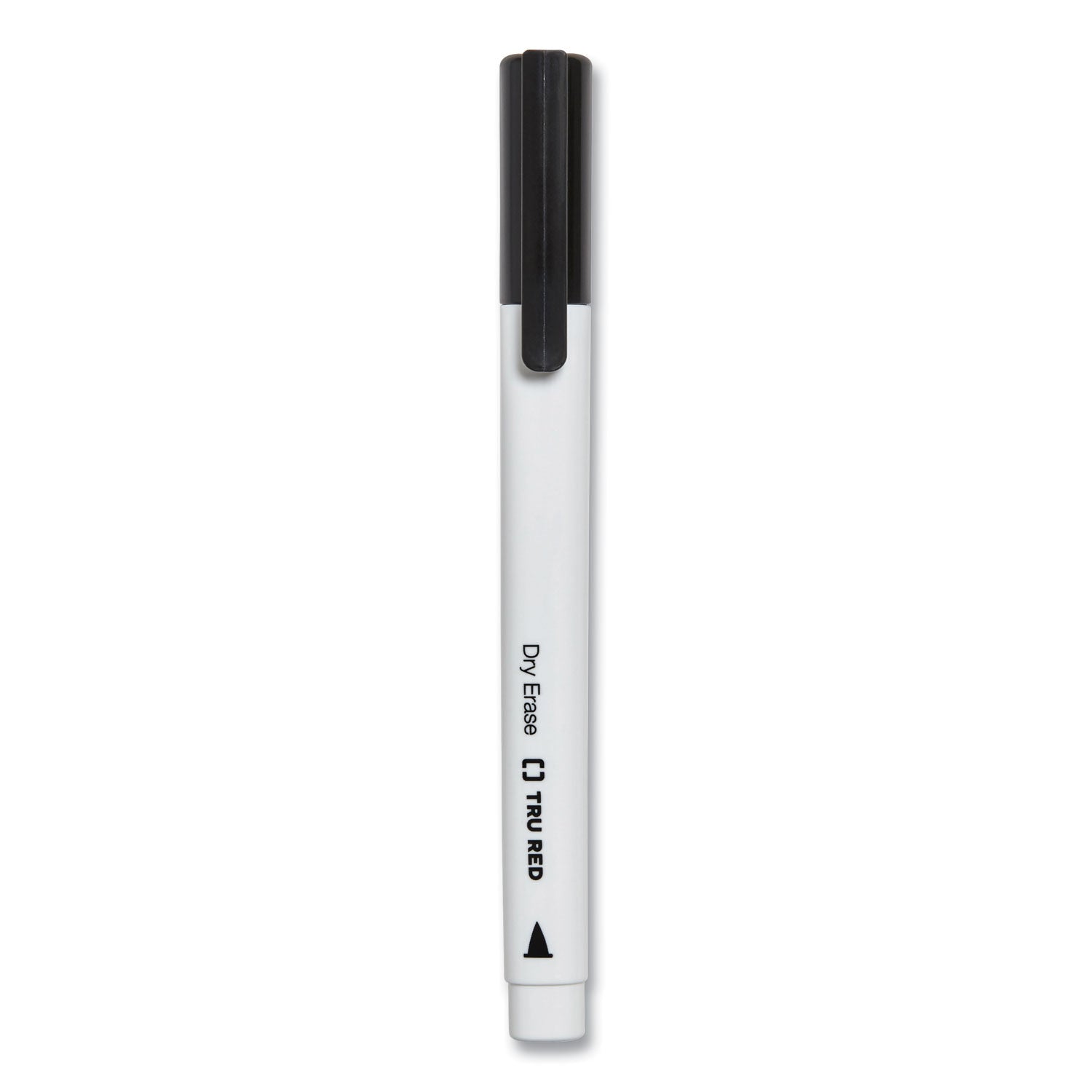 TRU RED™ DRY ERASE MARKER, PEN-STYLE, FINE BULLET TIP, BLACK, 4/PACK