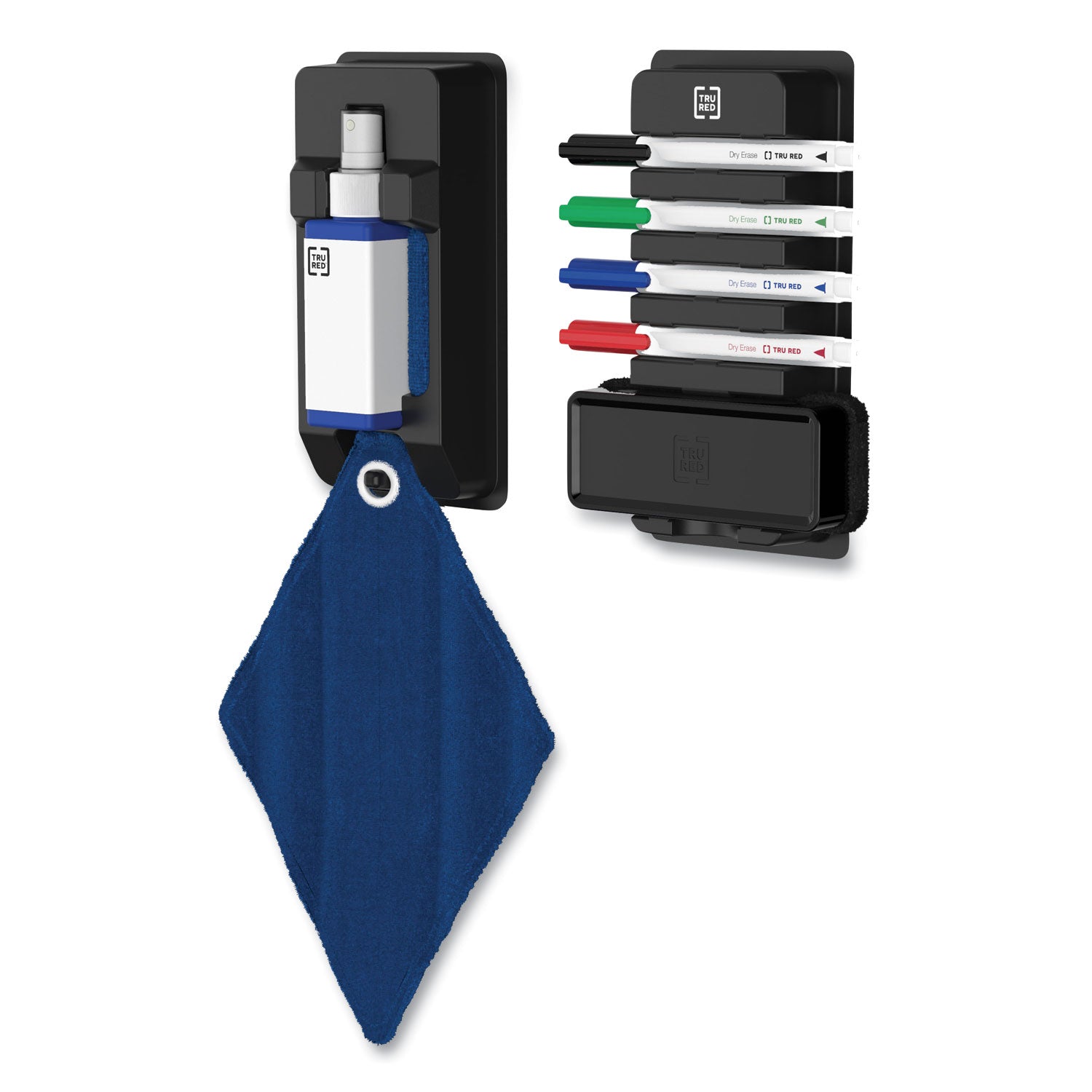 TRU RED™ Dry Erase Marker, Pen-Style, Fine Bullet Tip, Assorted Colors, 4/kit