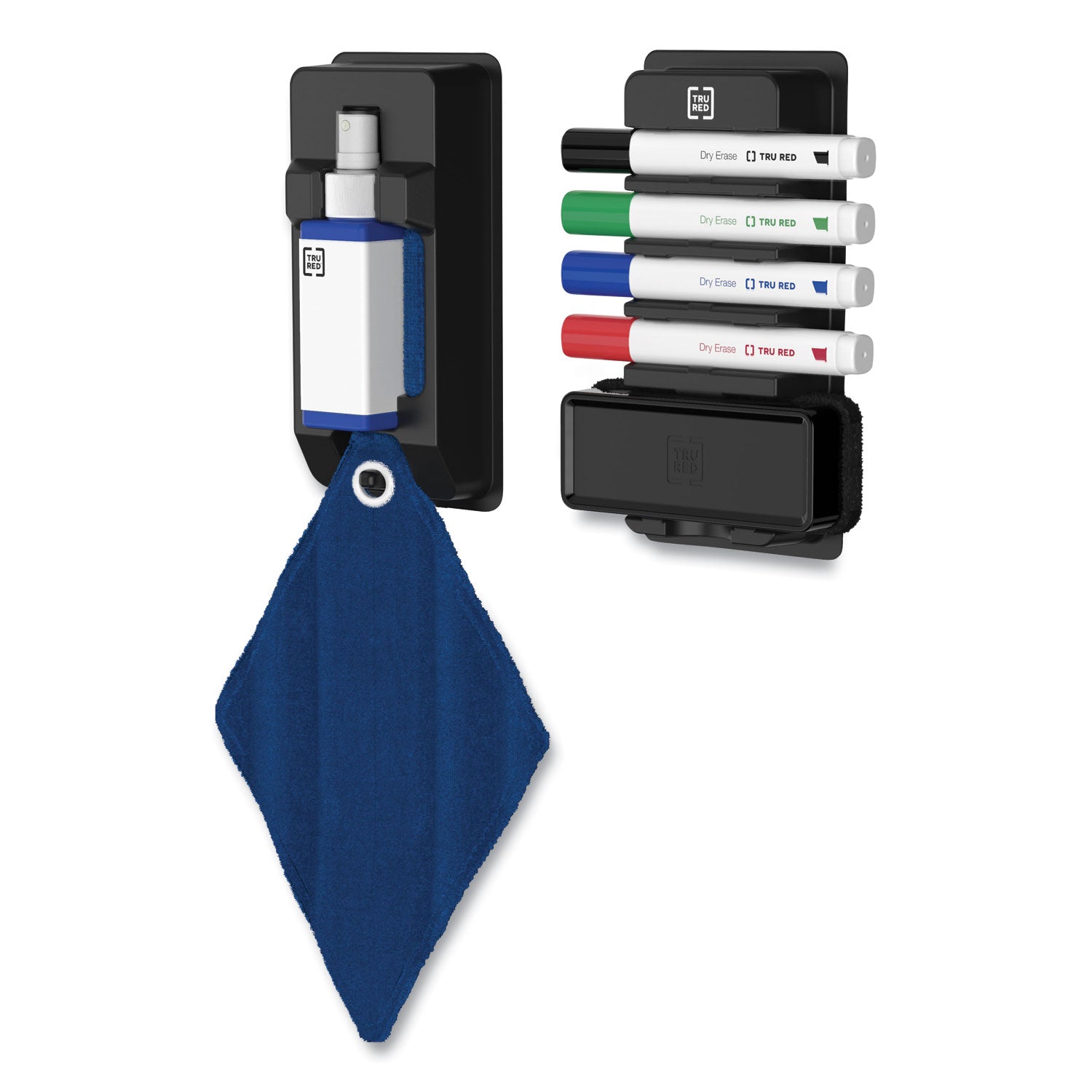 TRU RED™ Dry Erase Marker, Tank-Style, Medium Chisel Tip, Assorted Colors, 4/kit
