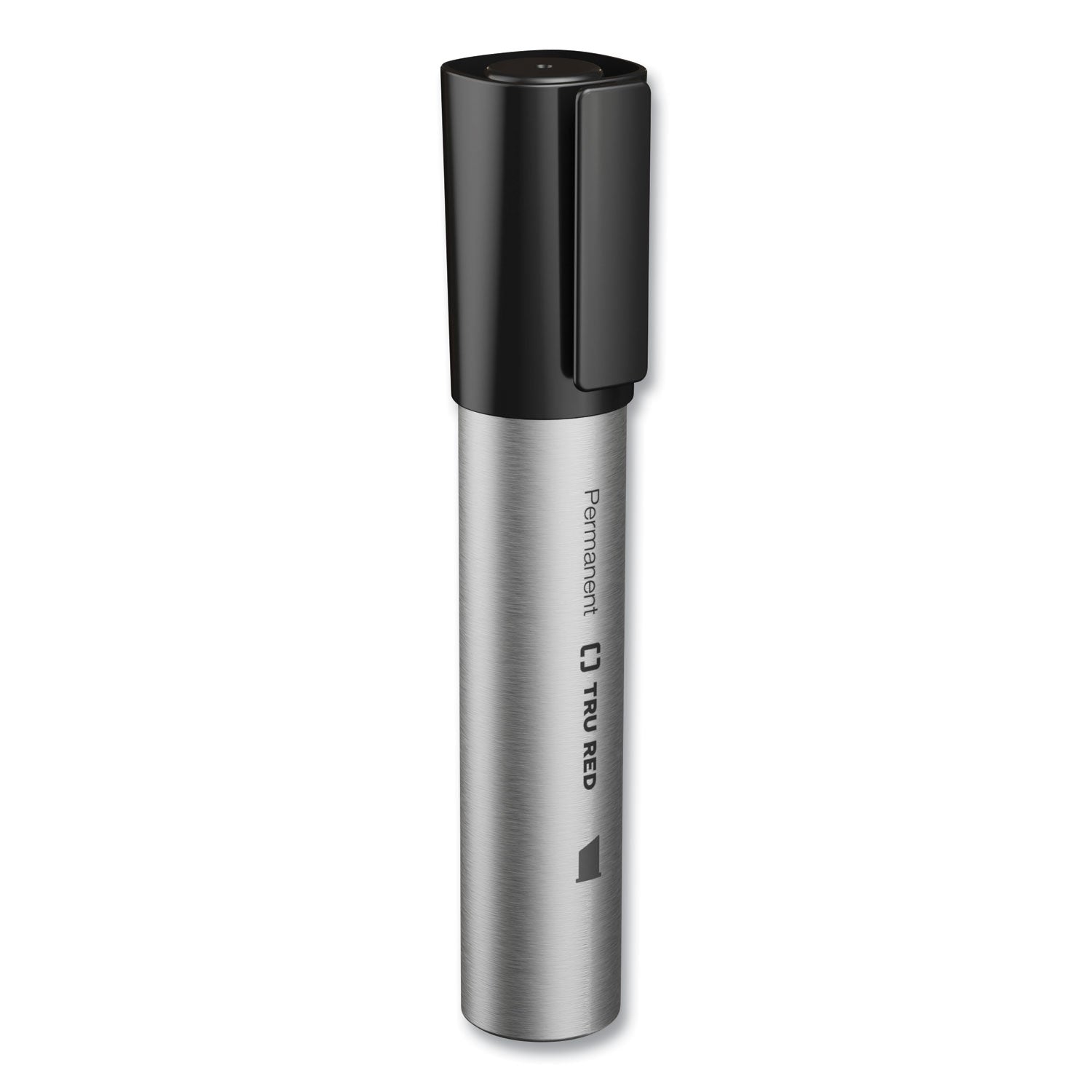 TRU RED™ Xl Permanent Marker, Extra-Broad Chisel Tip, Black