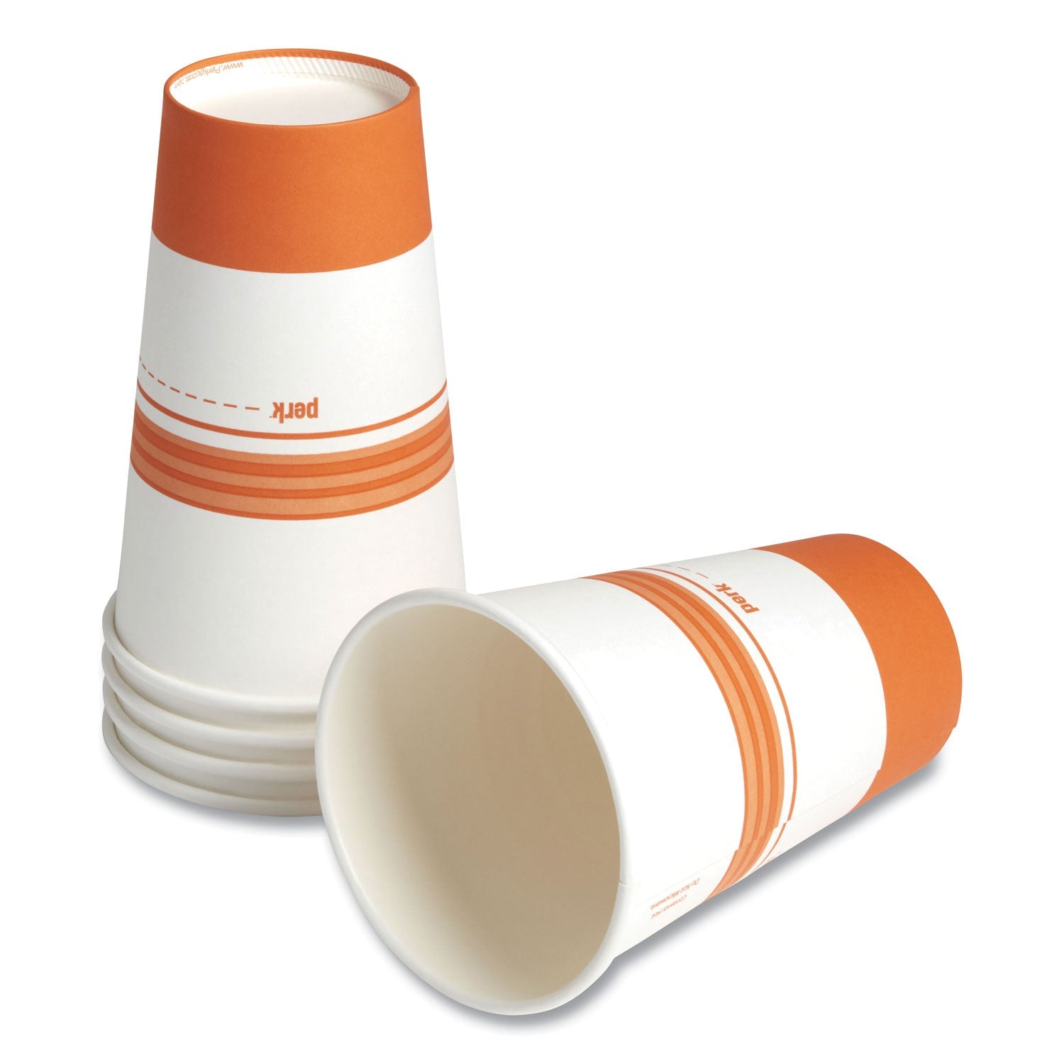 Perk™ Plastic Cold Cups, 16 Oz, Clear, 50/pack