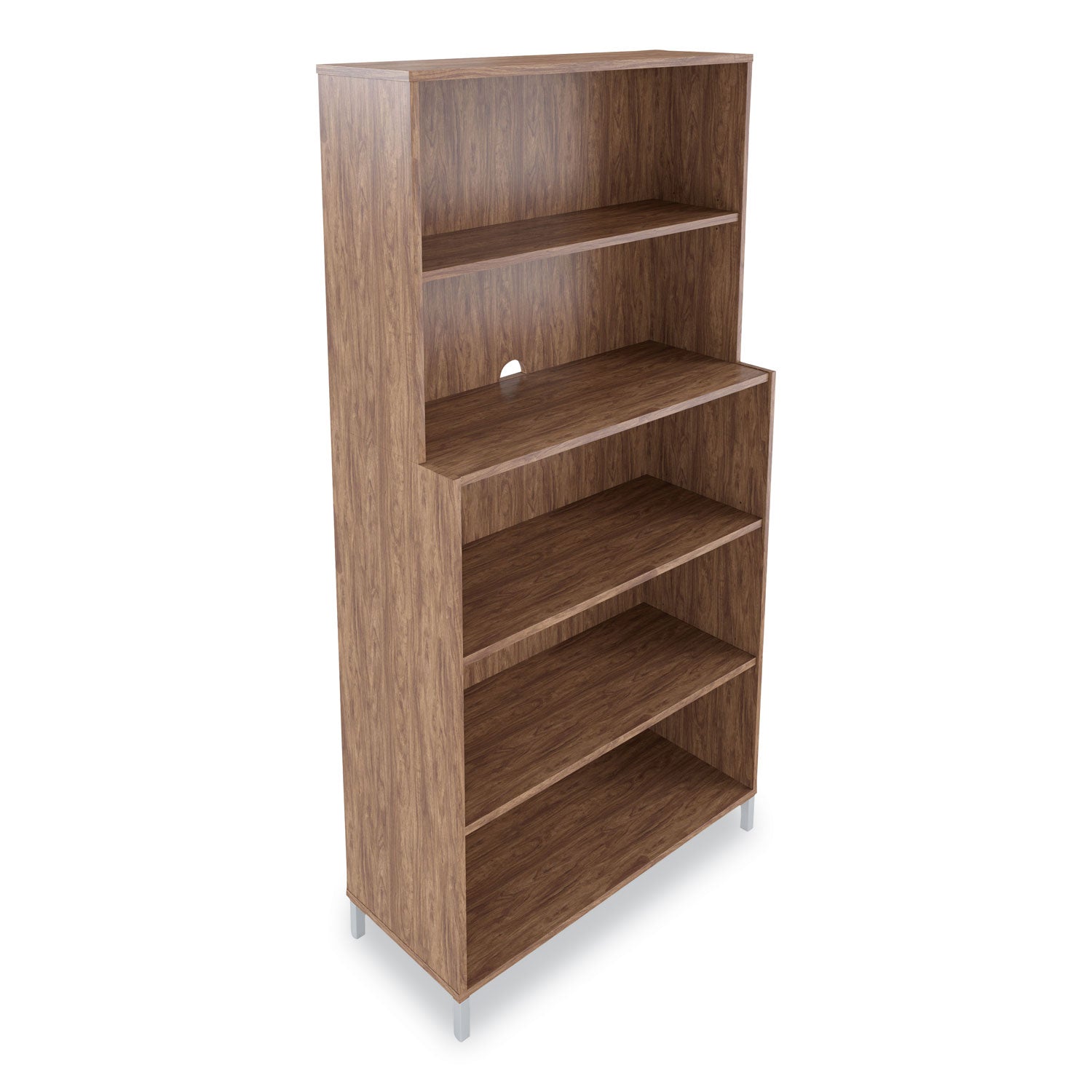 Union & Scale™ Essentials Laminate Bookcase, Five-Shelf, 35.8w x 14.9d x 72h, Espresso