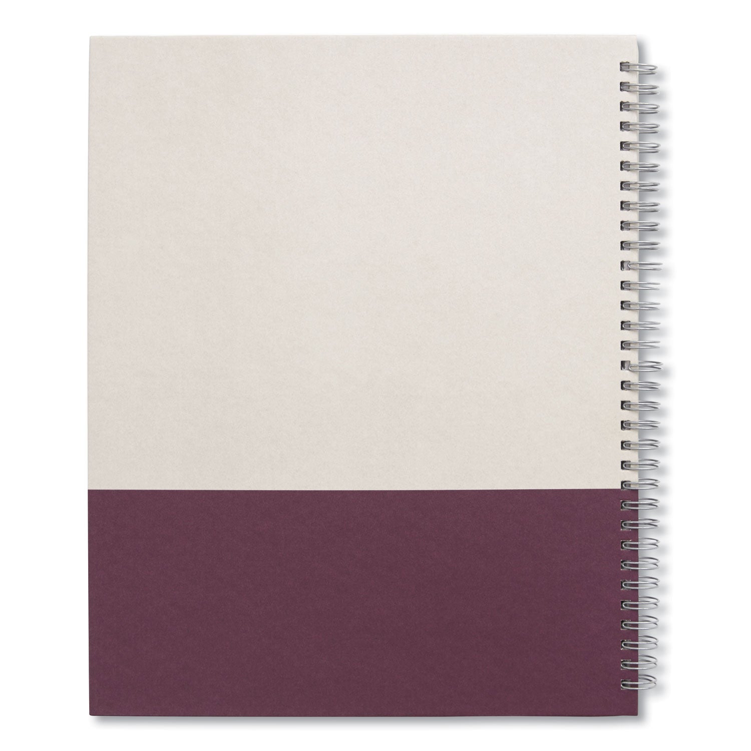 TRU RED™ Wirebound Hardcover Notebook, 1-Subject, Narrow Rule, Gray/Purple Cover, (80) 11 x 8.5 Sheets