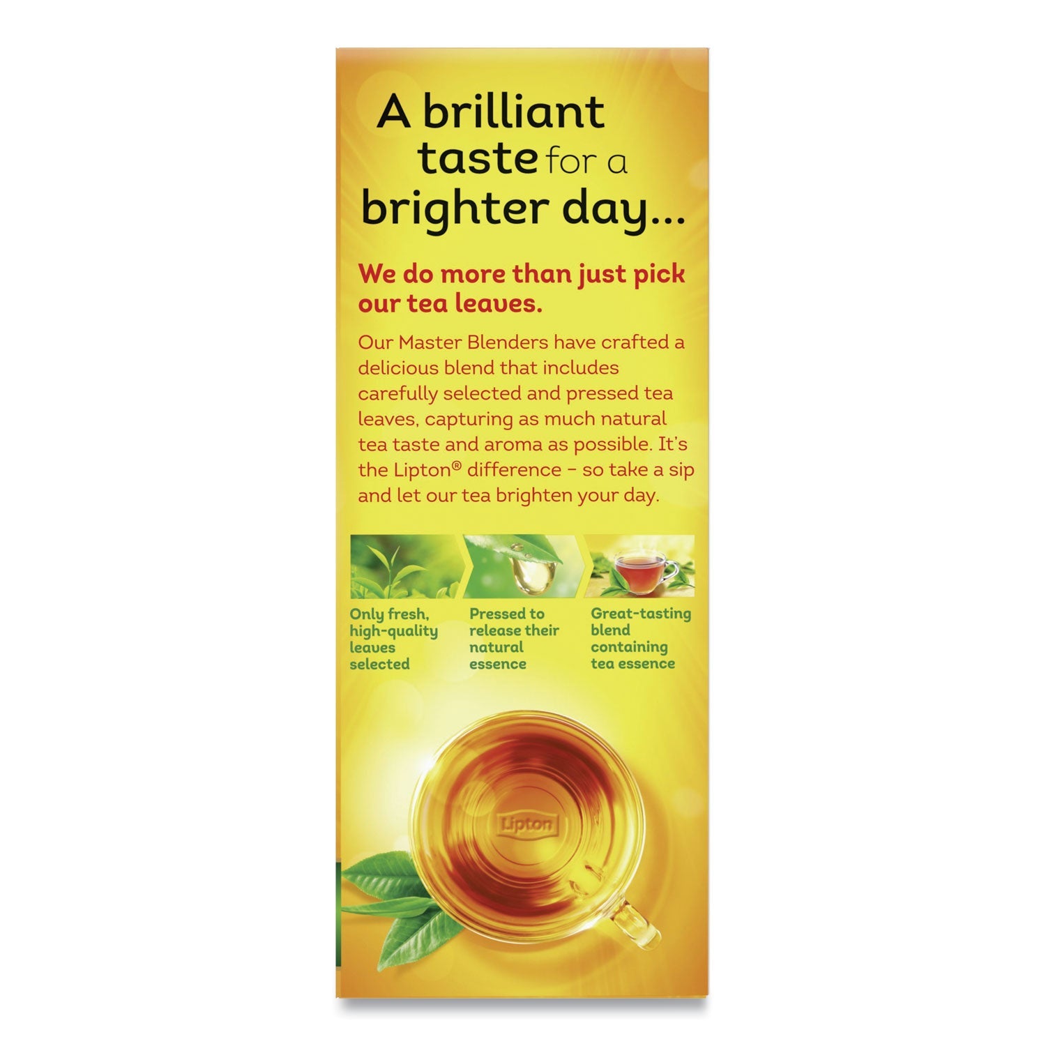 Lipton® Tea Bags, Black, 100/Box